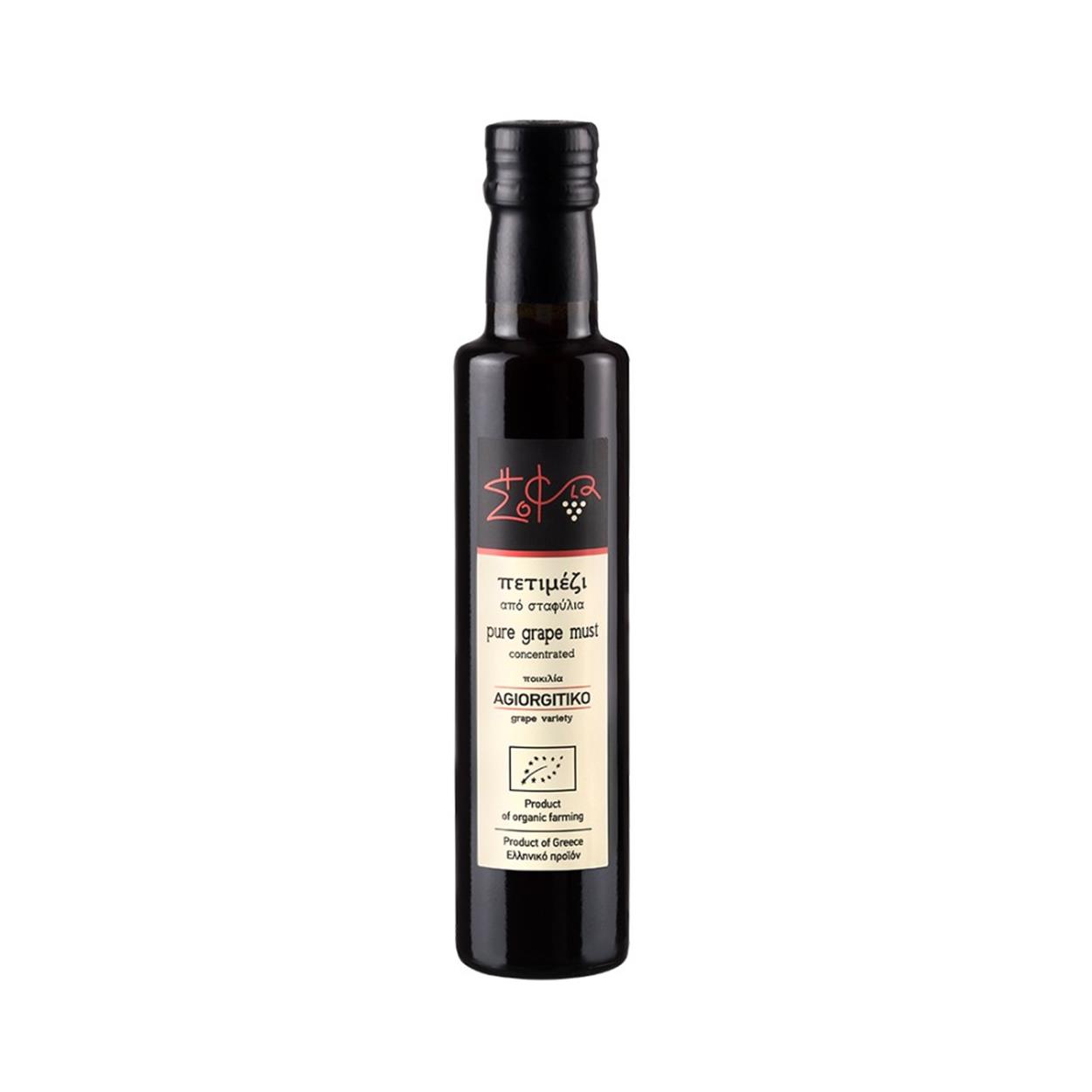 Wisdom Of Nature: Organic Grape Syrup 'Petimezi' (Glass Bottle -250ml)