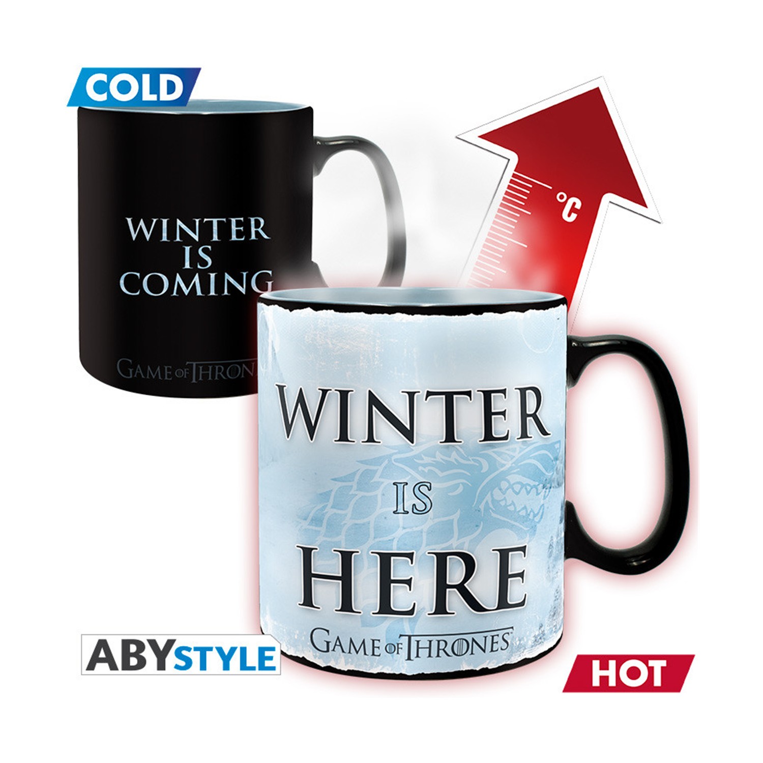 Abysse Game Of Thrones - Winter is Here Heat Changing Mug (460ml) (ABYMUG445)