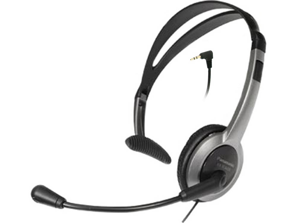 Ενσύρματο Aκουστικό Panasonic RP-TCA430 με Πλήκτρο Έντασης Μαύρο - Ασημί 2.5mm συμβατό με Ασύρματα Panasonic, Philips, Gigaset