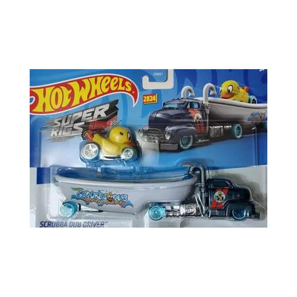 Mattel Hot Wheels Super Rigs 2024 - Scrubba Dub Driver (HVD96)