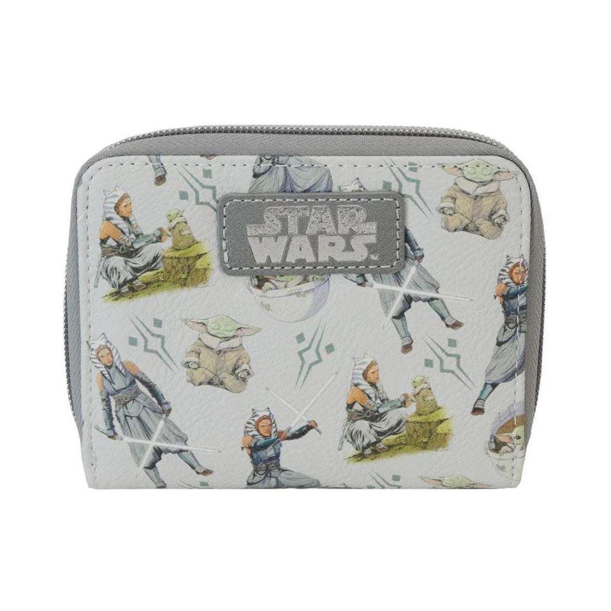 Funko Disney: Lucas Star Wars - Ahsoka & Grogu All Over Print Zip Around Wallet