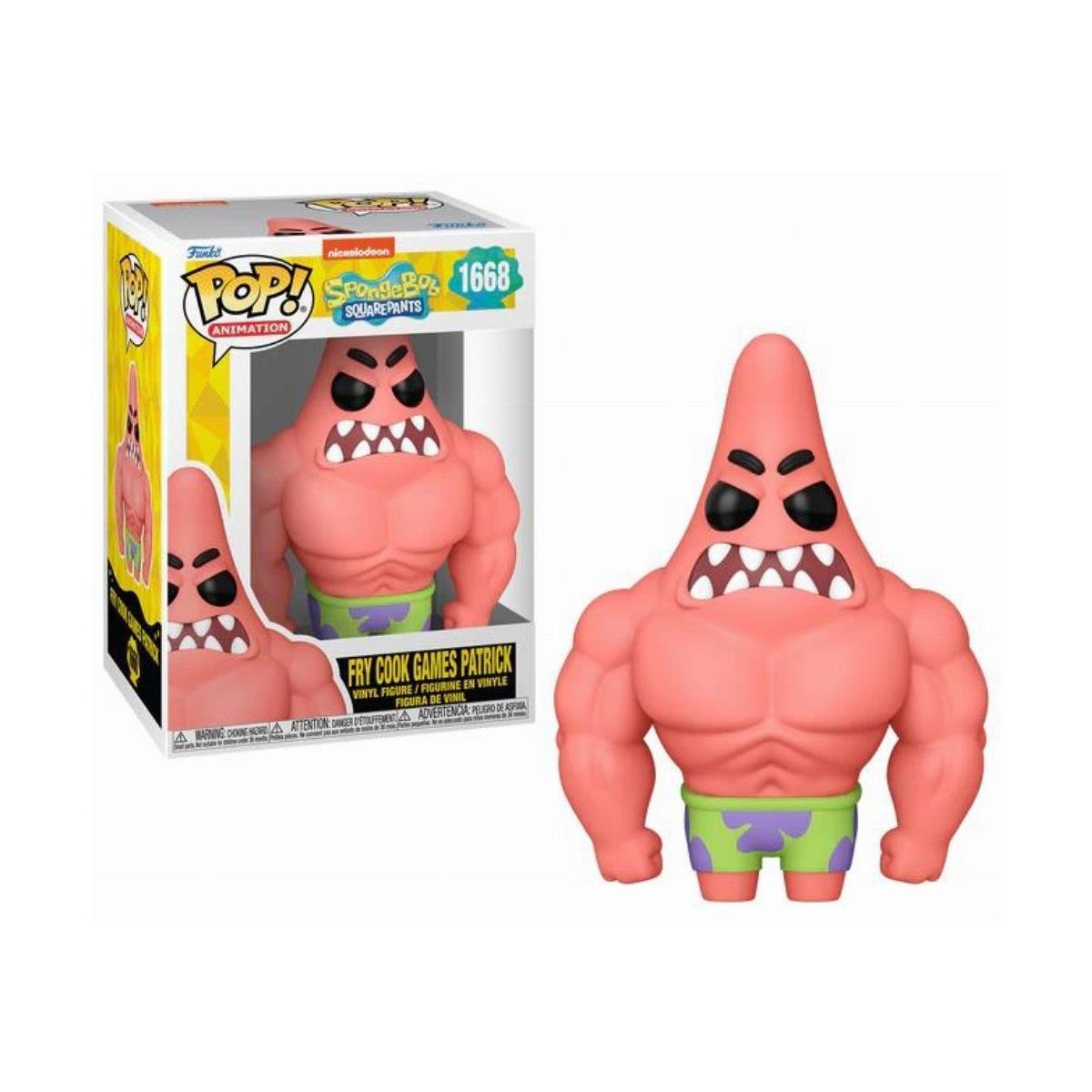 Funko Pop! Animation: SpongeBob SquarePants Anniversary - Fry Cook Games Patrick #1668 Vinyl Figure
