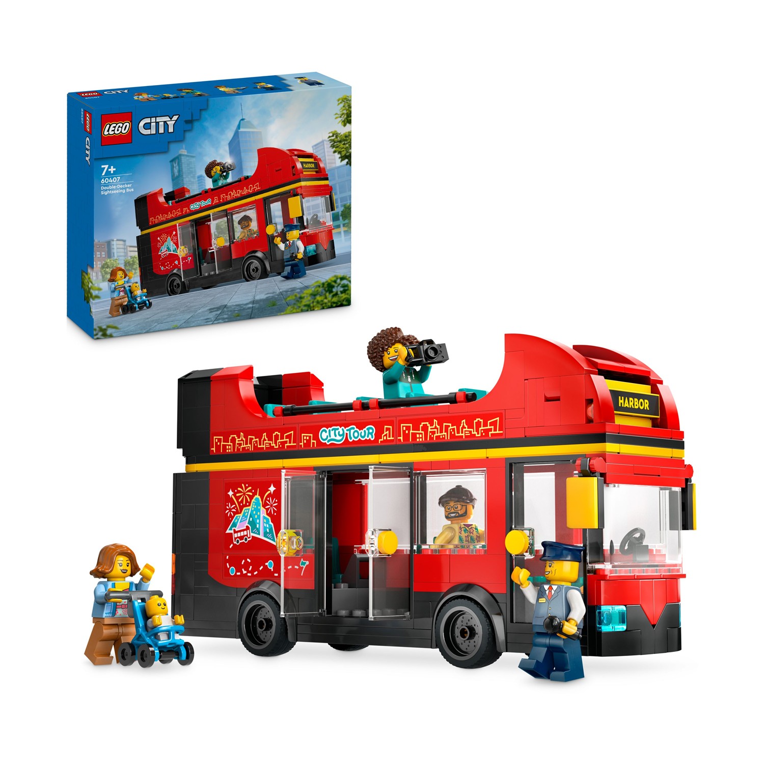 LEGO City Great Vehicles: Red Double-Decker Sightseeing Bus (60407)