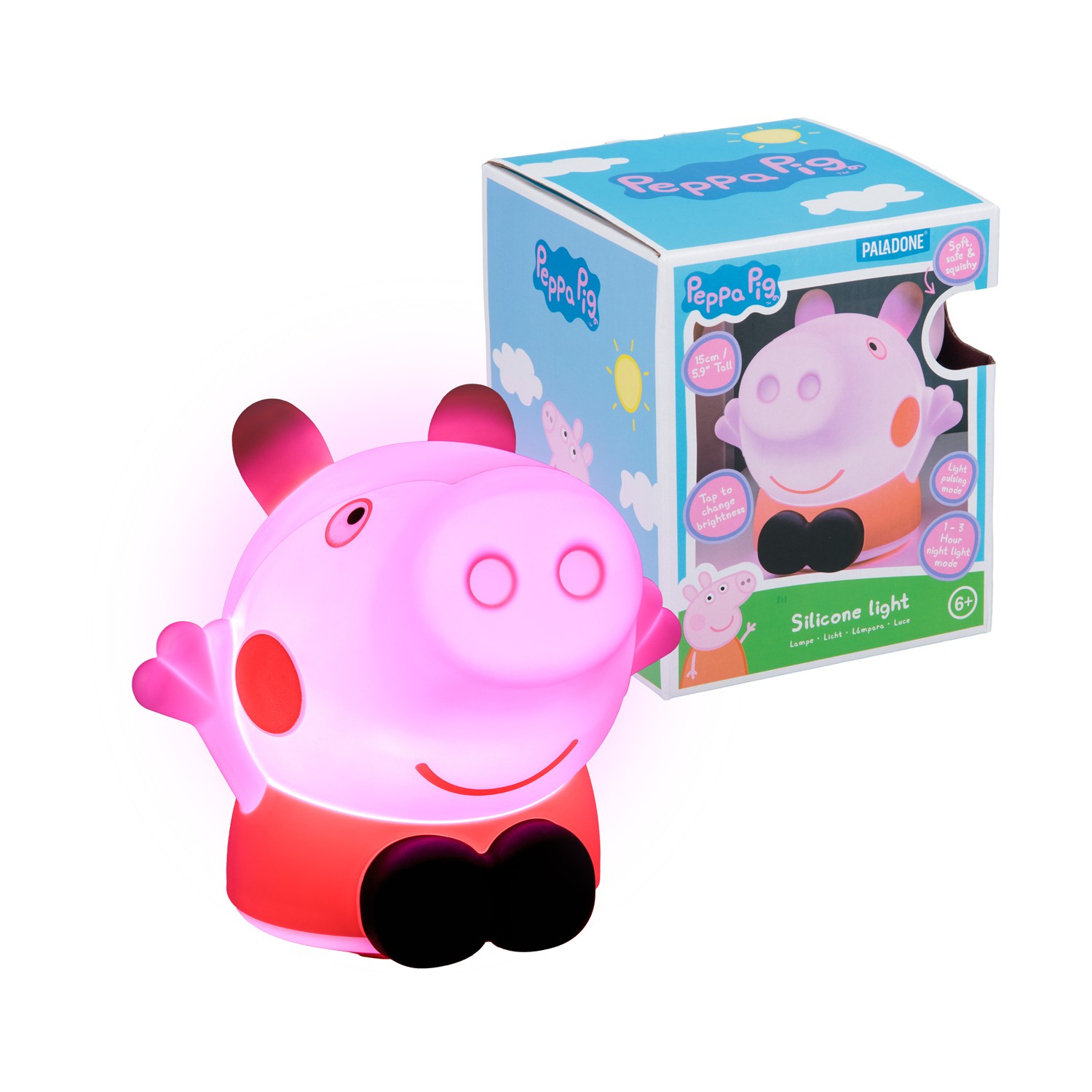 Paladone SquishyGlo: Peppa Pig - Peppa Silicone Light (PP13695PP)