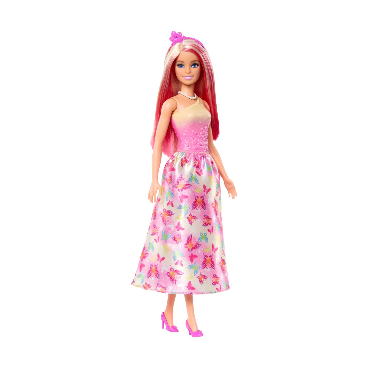 Mattel Barbie Blonde/Pink Hair Doll (HRR08)