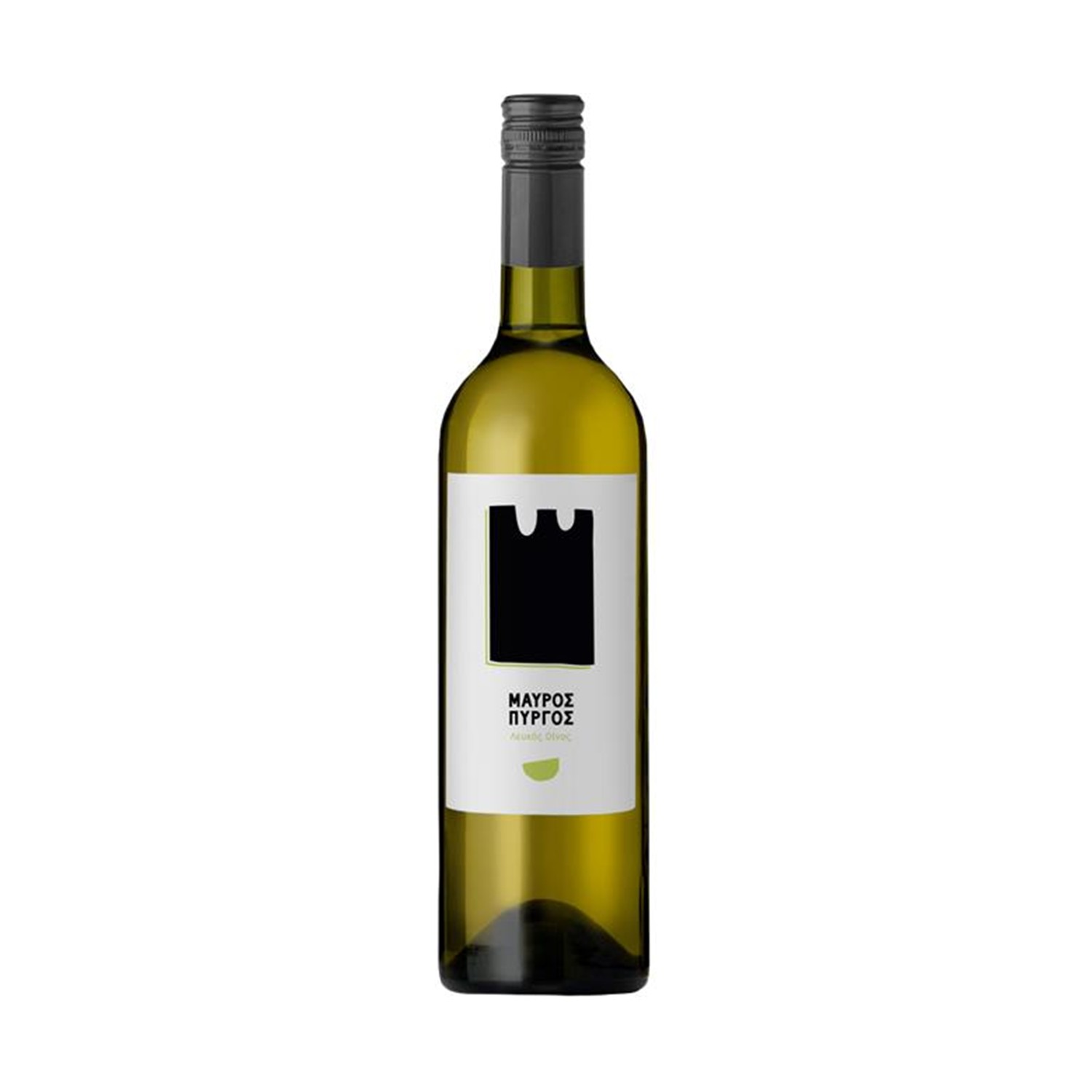 Mavros Pirgos: Malagouzia - Chardonnay White Dry Wine, 750ml