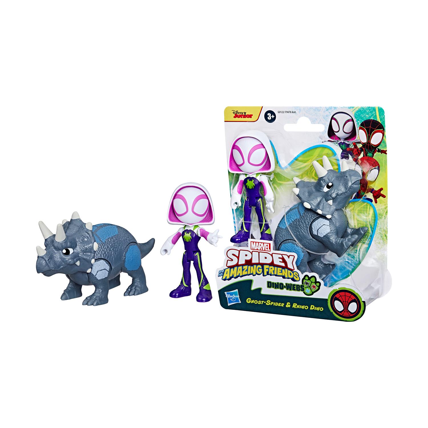 Hasbro Disney Marvel: Spidey And His Amazing Friends Dino-Webs - Ghost-Spider & Rhino Dino (G0122)