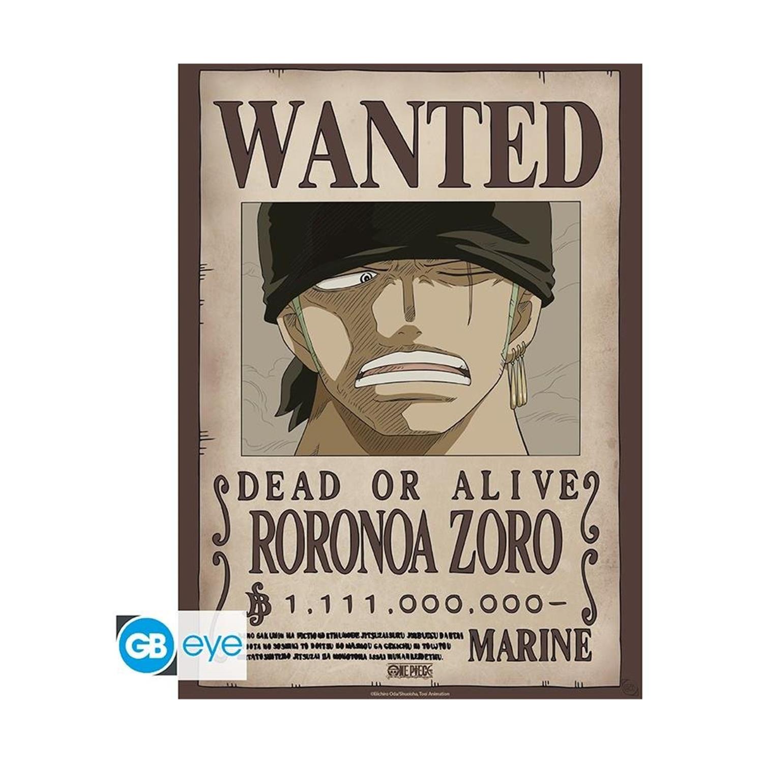 Abysse One Piece - Wanted Zoro Wano Poster Chibi (52x38cm) (GBYDCO624)