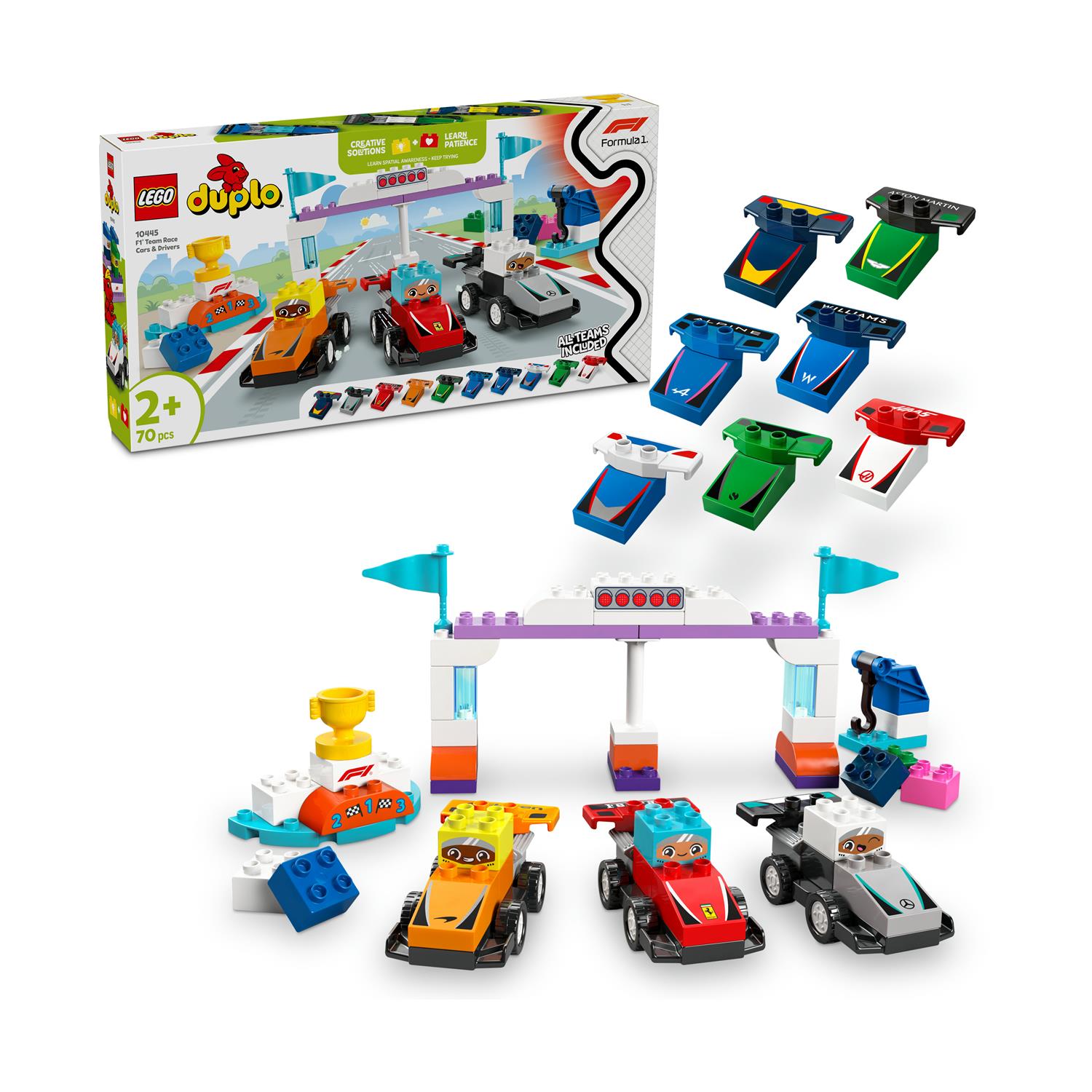 LEGO DUPLO Town: F1 Team Race Cars & Drivers (10445)