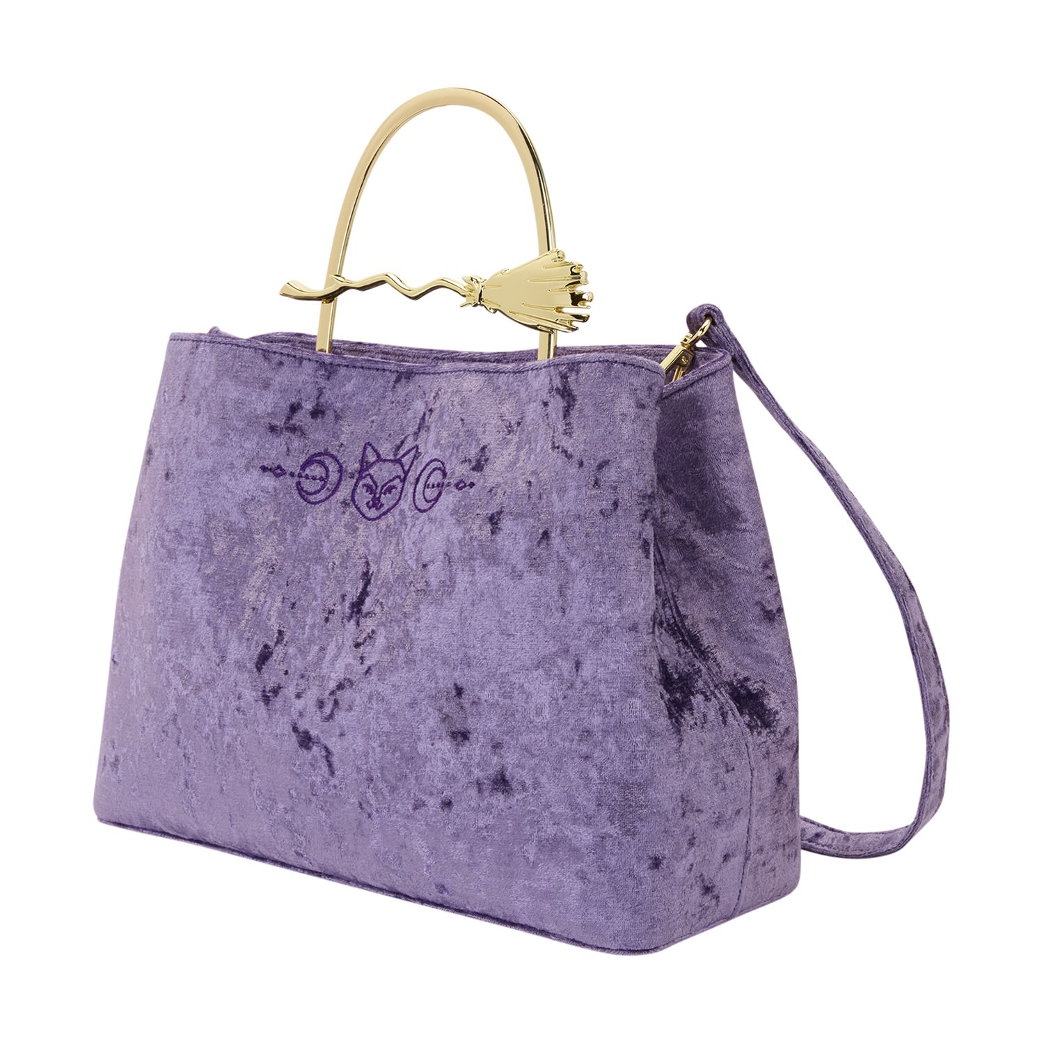 Loungefly Disney: Hocus Pocus - Velvet Broom Handle Handbag (WDTB3343)