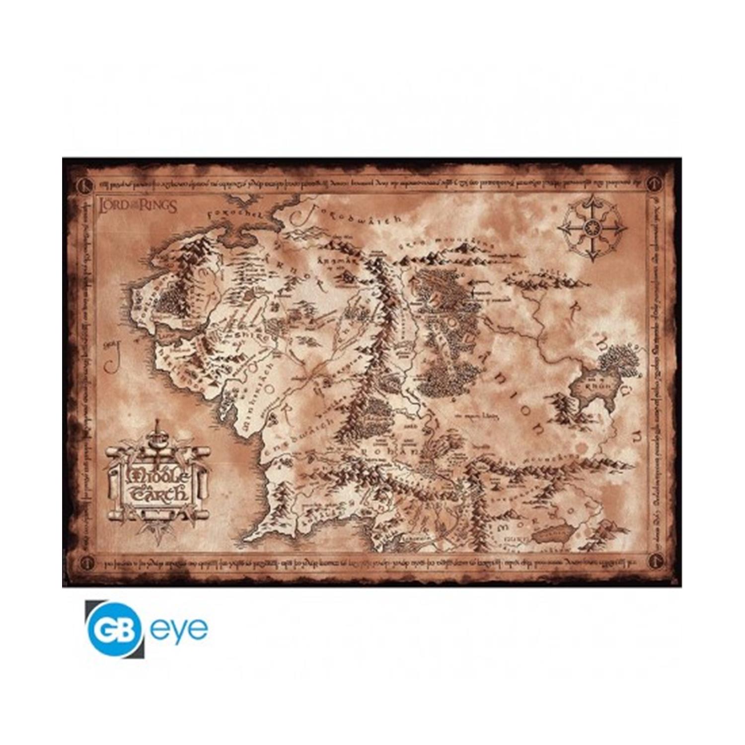 Abysse: Lord Of The Rings - Map Maxi Poster (91.5X61) (ABYDCO224)