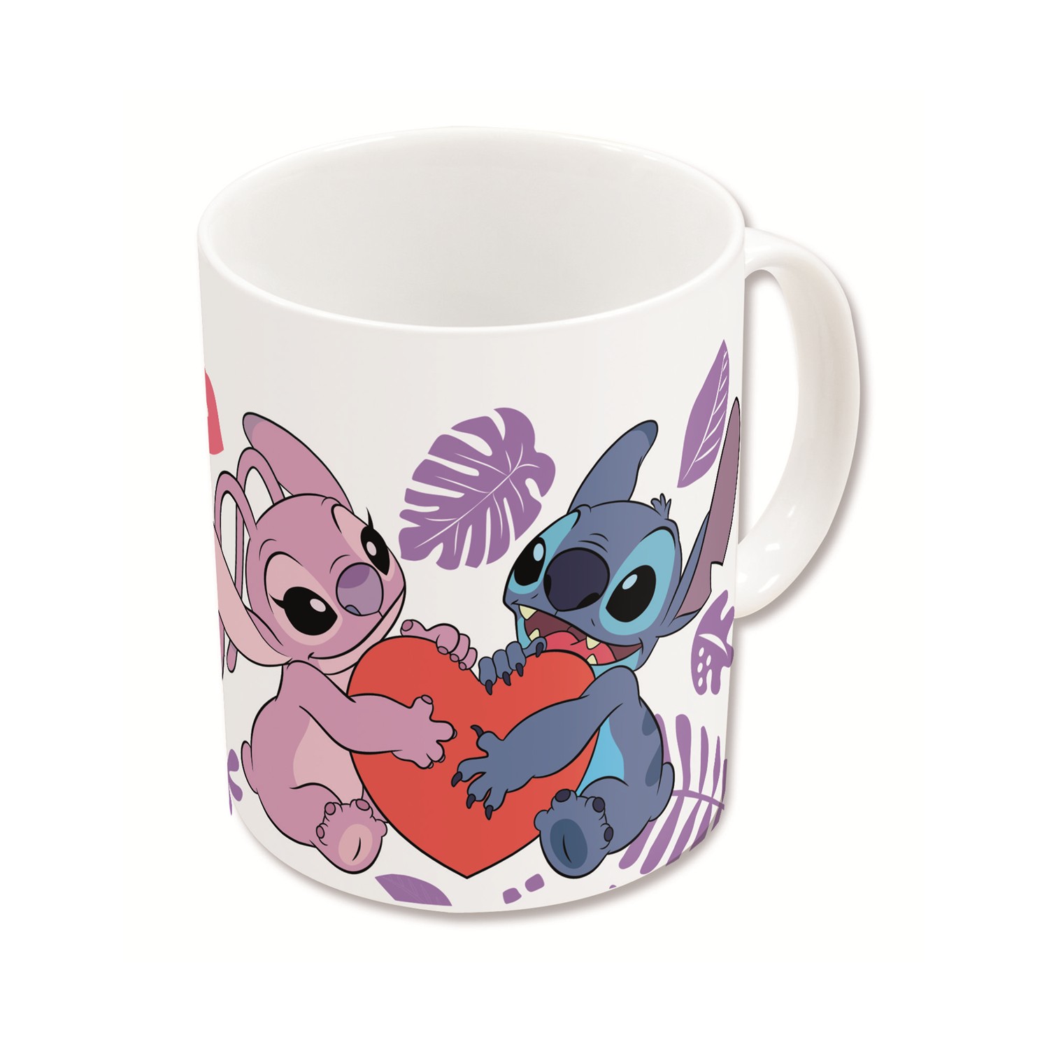 Stor Disney: Stitch & Angel with Heart - Young Adult Ceramic Mug In Gift Box (325ml) (93488)