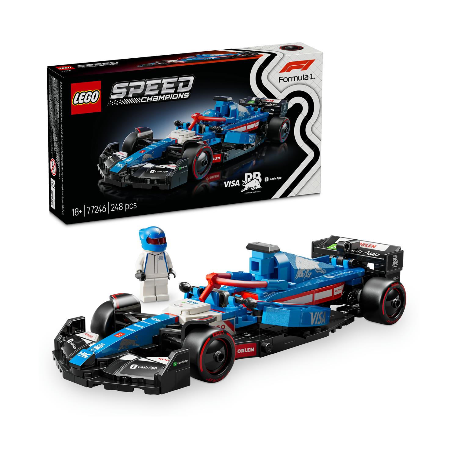 LEGO Speed Champions: Visa Cash App Rb Vcarb 01 F1 Race Car (77246)