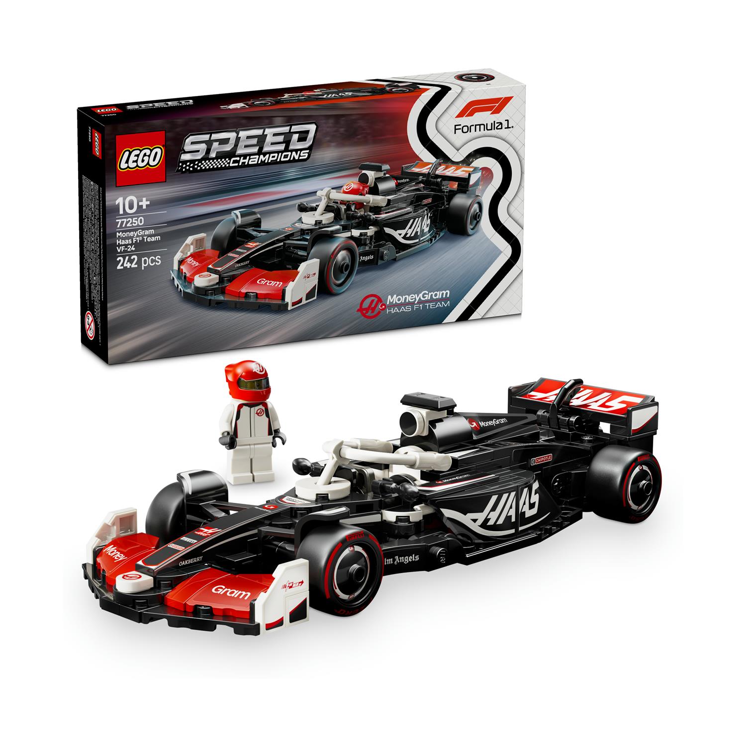 LEGO Speed Champions: Moneygram Haas F1 Team Vf-24 Race Car (77250)