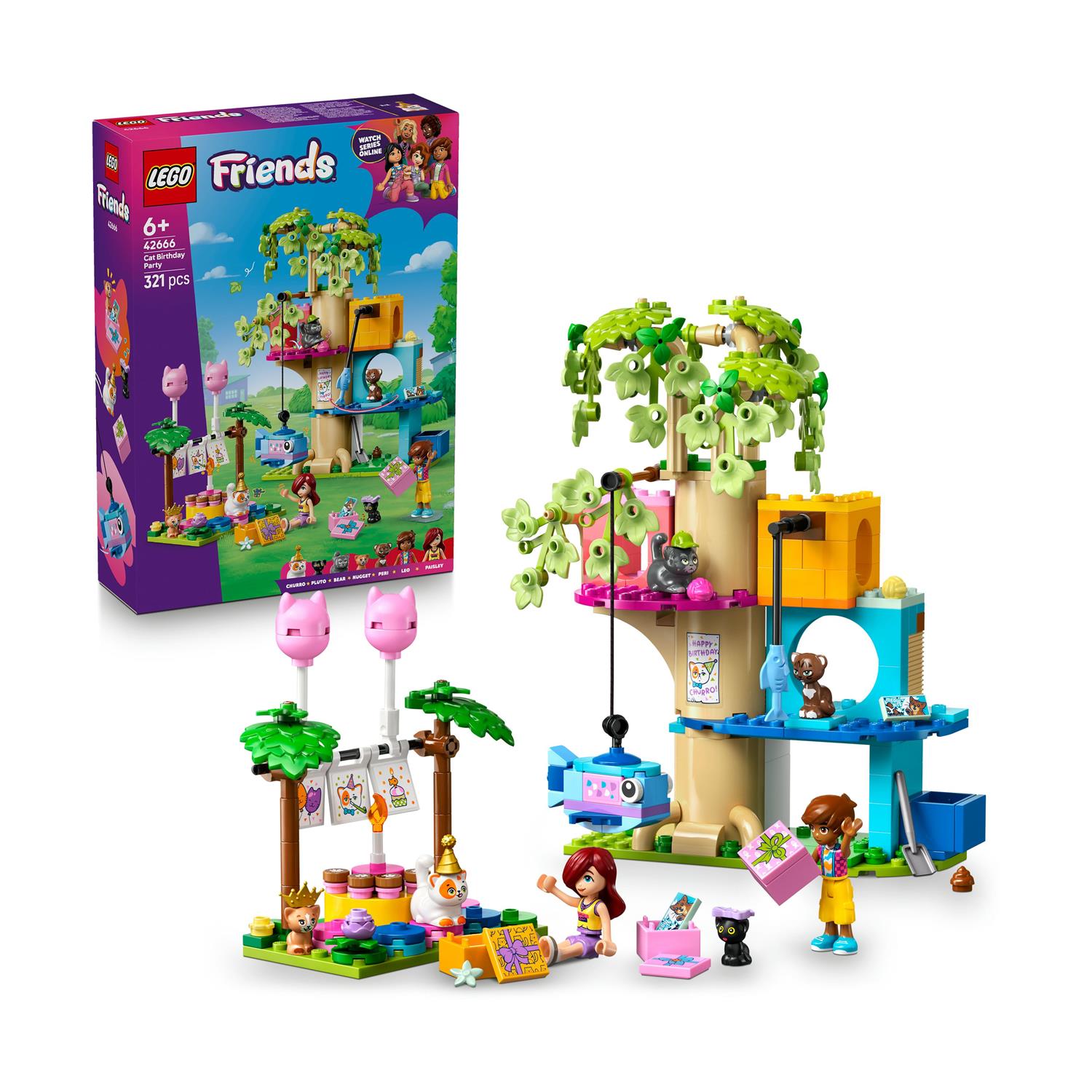 LEGO Friends: Cat Birthday Party & Tree House (42666)