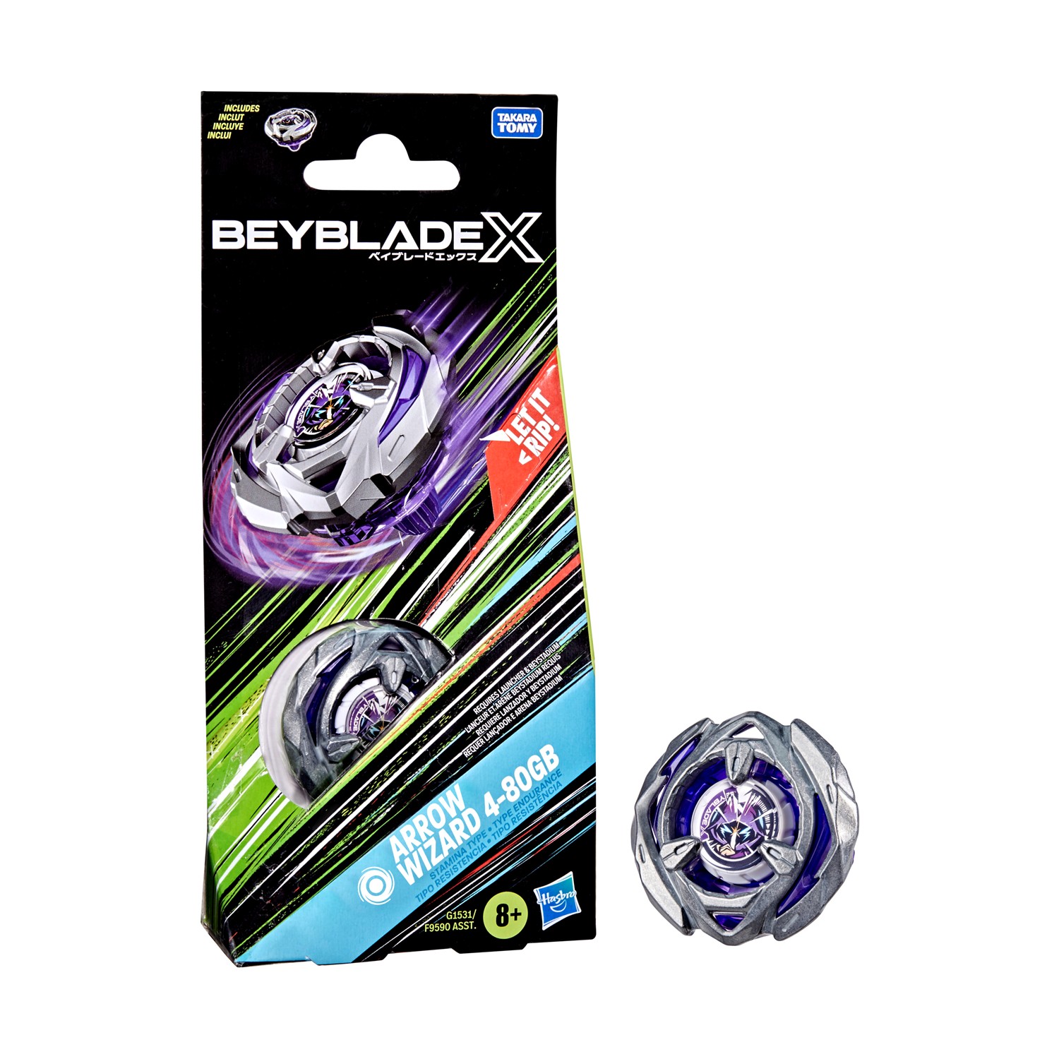 Hasbro BeyBlade X: Booster Single Top - Arrow Wizard (G1531)