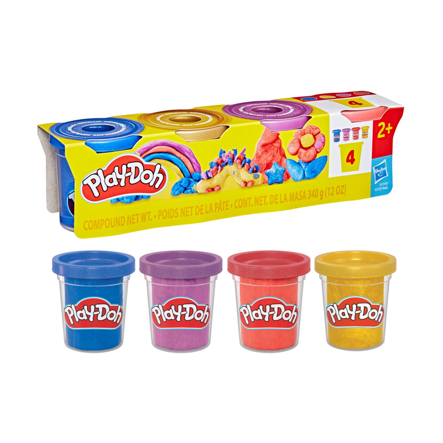 Hasbro Play-Doh: Specialty Compound - Shimmery Metallics 4 Pack (G1737)