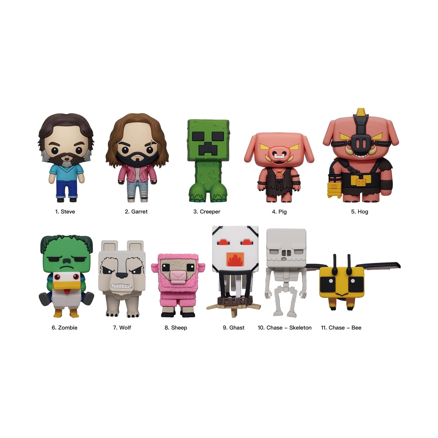 Monogram: Minecraft Movie (Series1) (Blind Bag/Random) 3D Foam Bag Clips (37035)