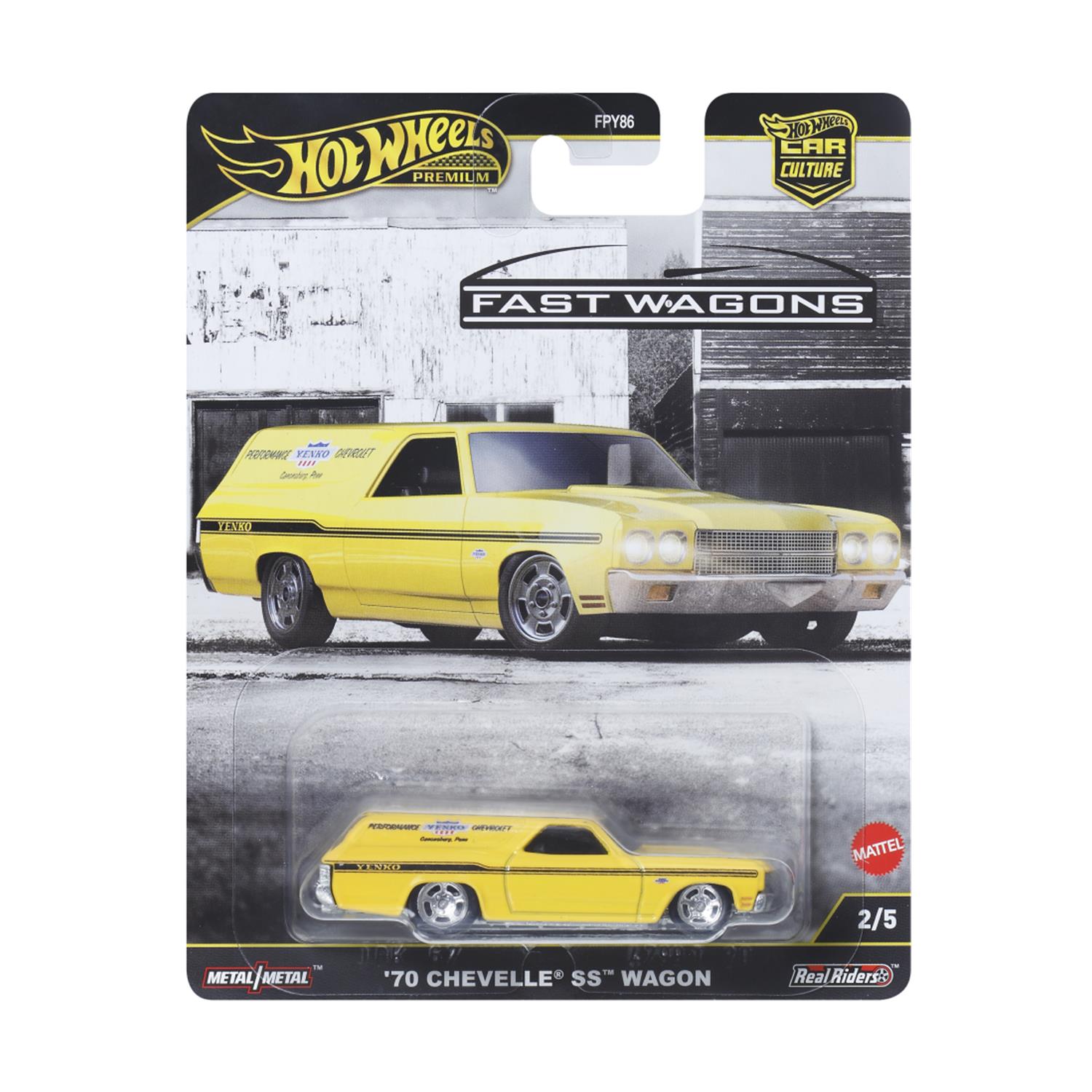Mattel Hot Wheels Premium Car Culture: Fast Wagons - '70 Chevelle SS Wagon (JBK67)
