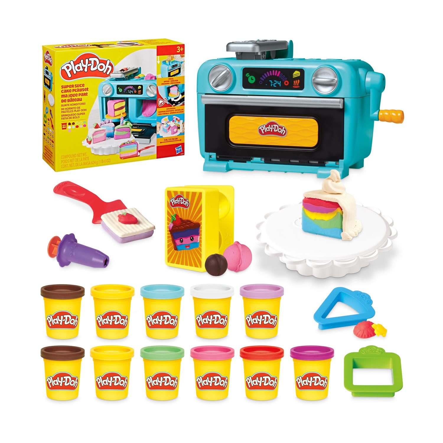 Hasbro Play-Doh: Doh & More - Super Slice Cake Playset (G0497)