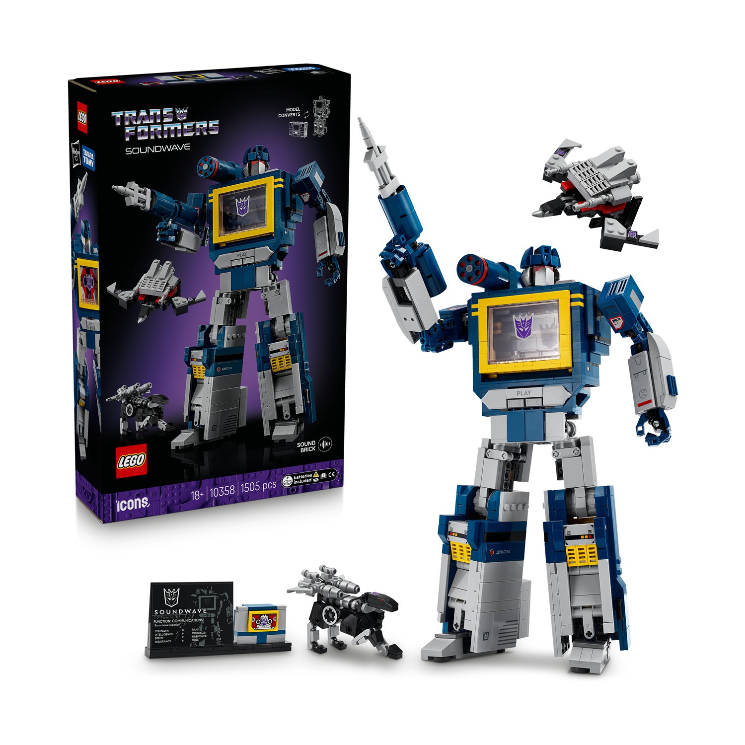 LEGO Icons: Transformers - Soundwave (10358)