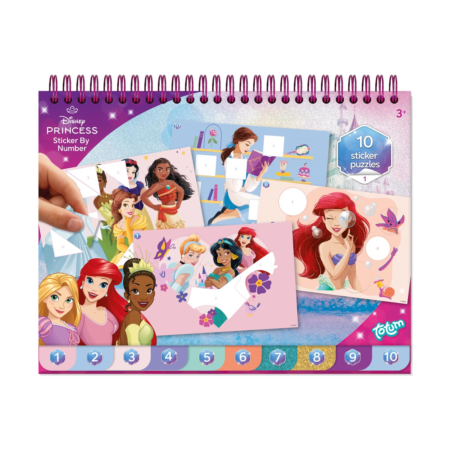 Totum: Disney Princess - Sticker By Number Pad (TT045279)