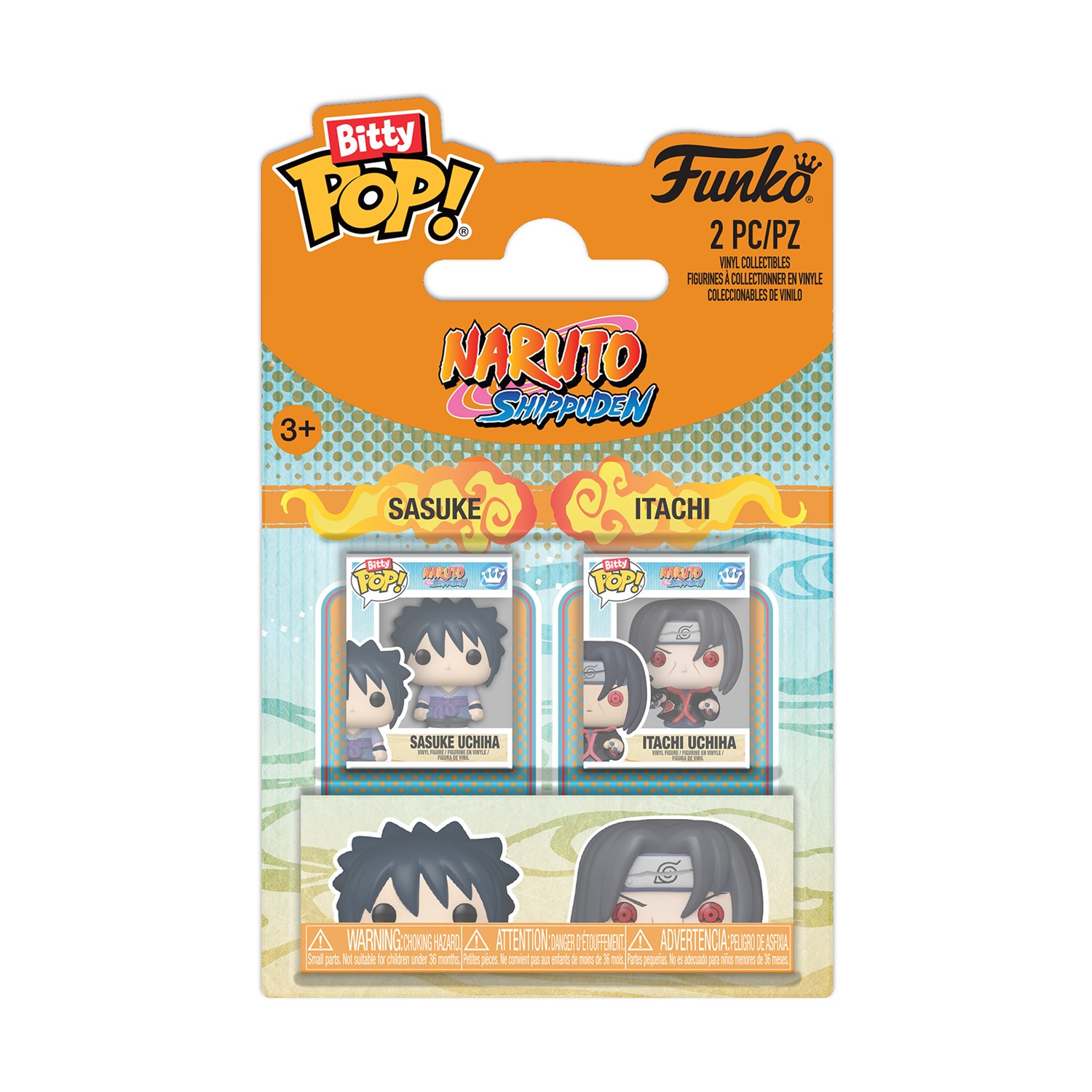 Funko Bitty Pop! 2-Pack: Naruto Shippuden - Sasuke & Itachi Vinyl Figures