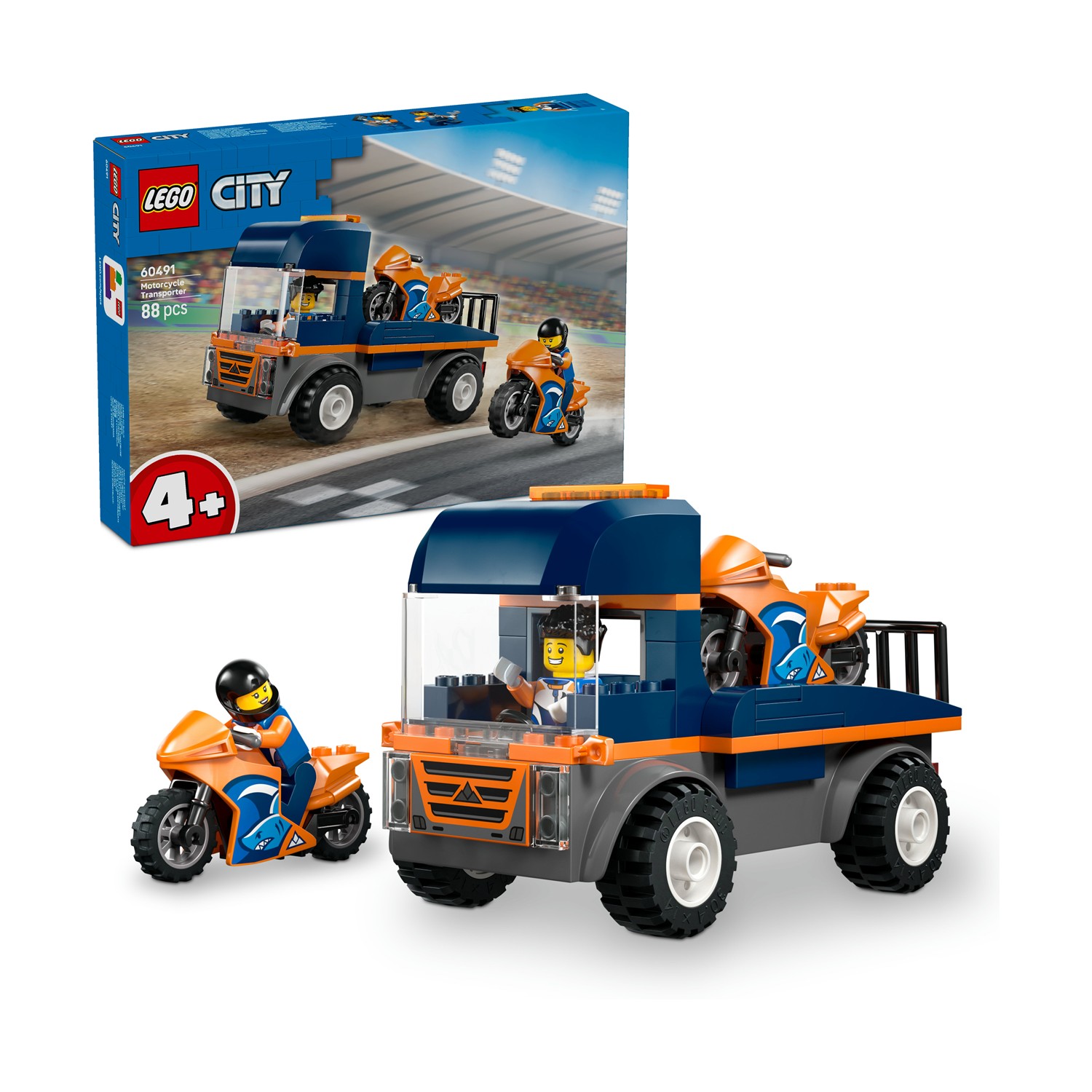 LEGO City: Motorcycle Transporter (60491)