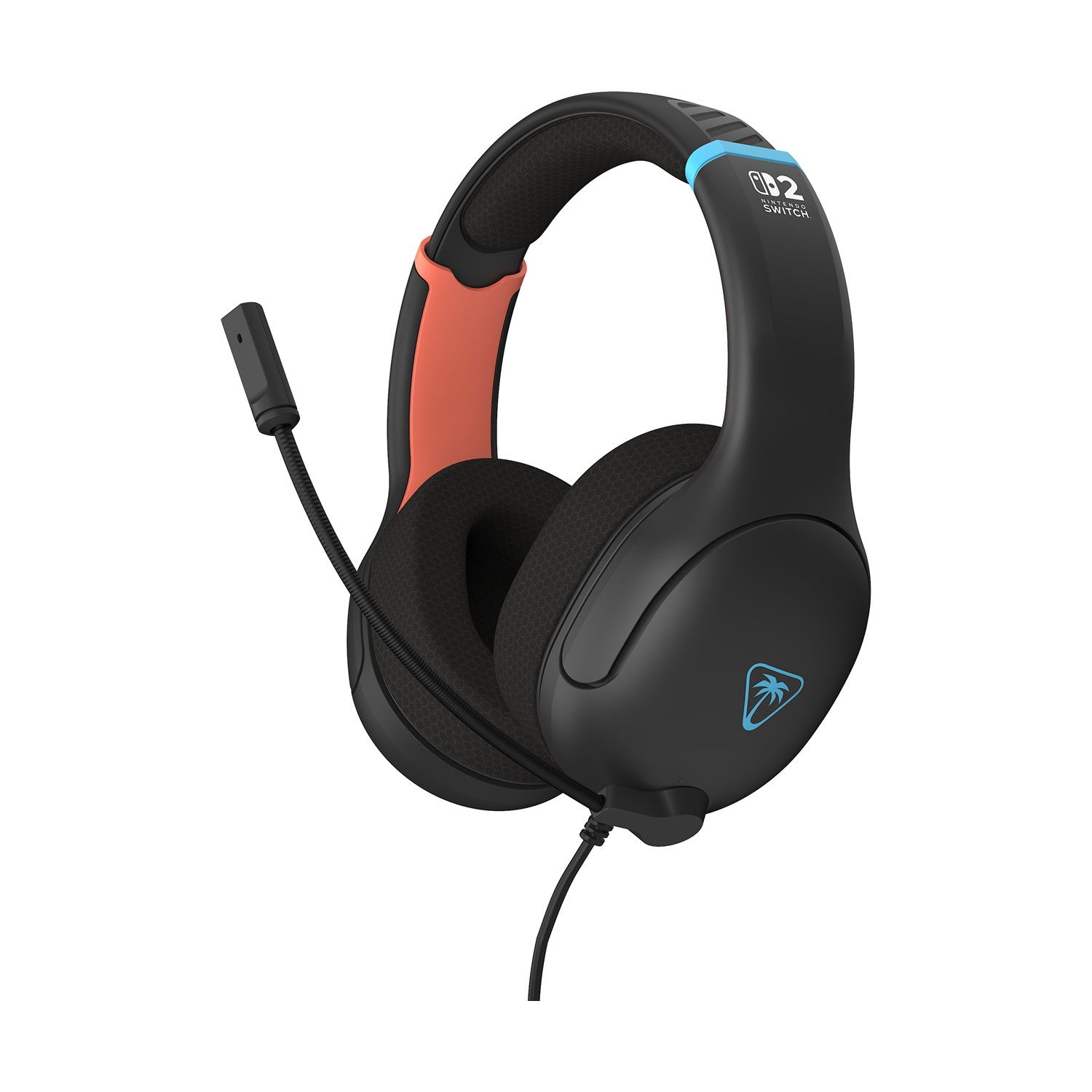 Turtle Beach: Airlite Fit - Wired Gaming Headset [For Switch, Switch 2] - (Color: Charcoal Black)