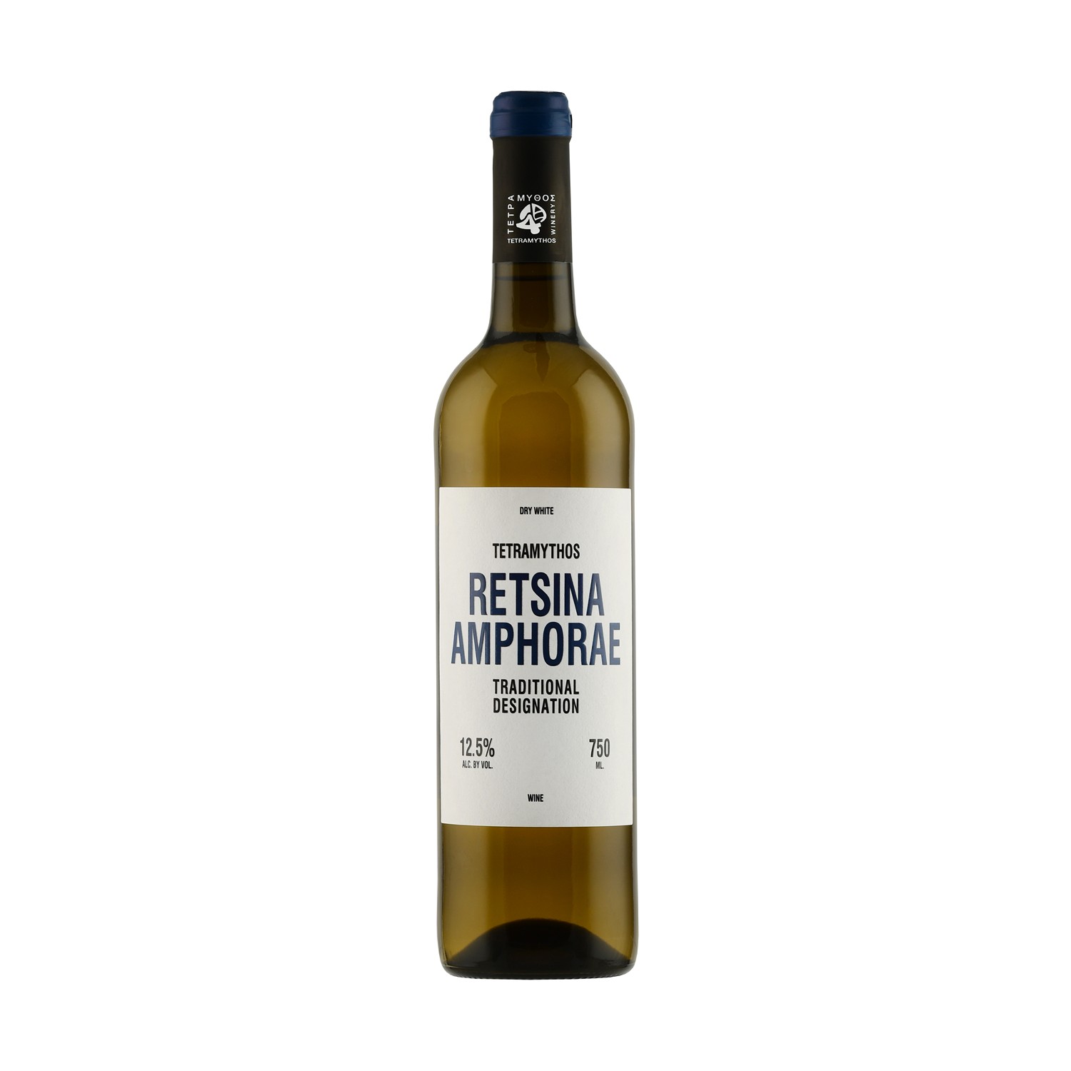 Tetramythos - Retsina - White Dry Organic Wine,750 ml