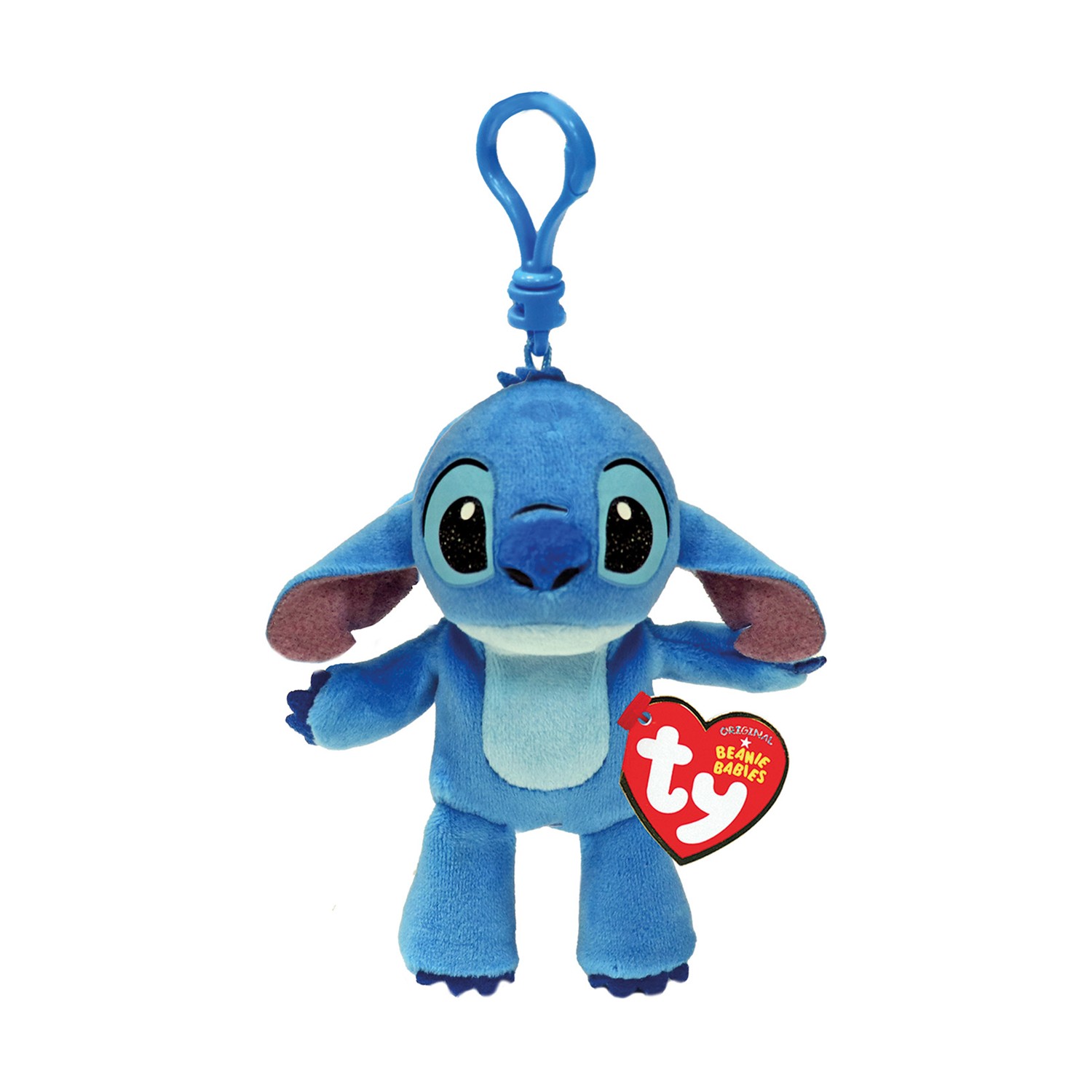 AS Ty: Χνουδωτό Beanie Babies Κλιπ Disney Stitch 8,5εκ (1607-34013)