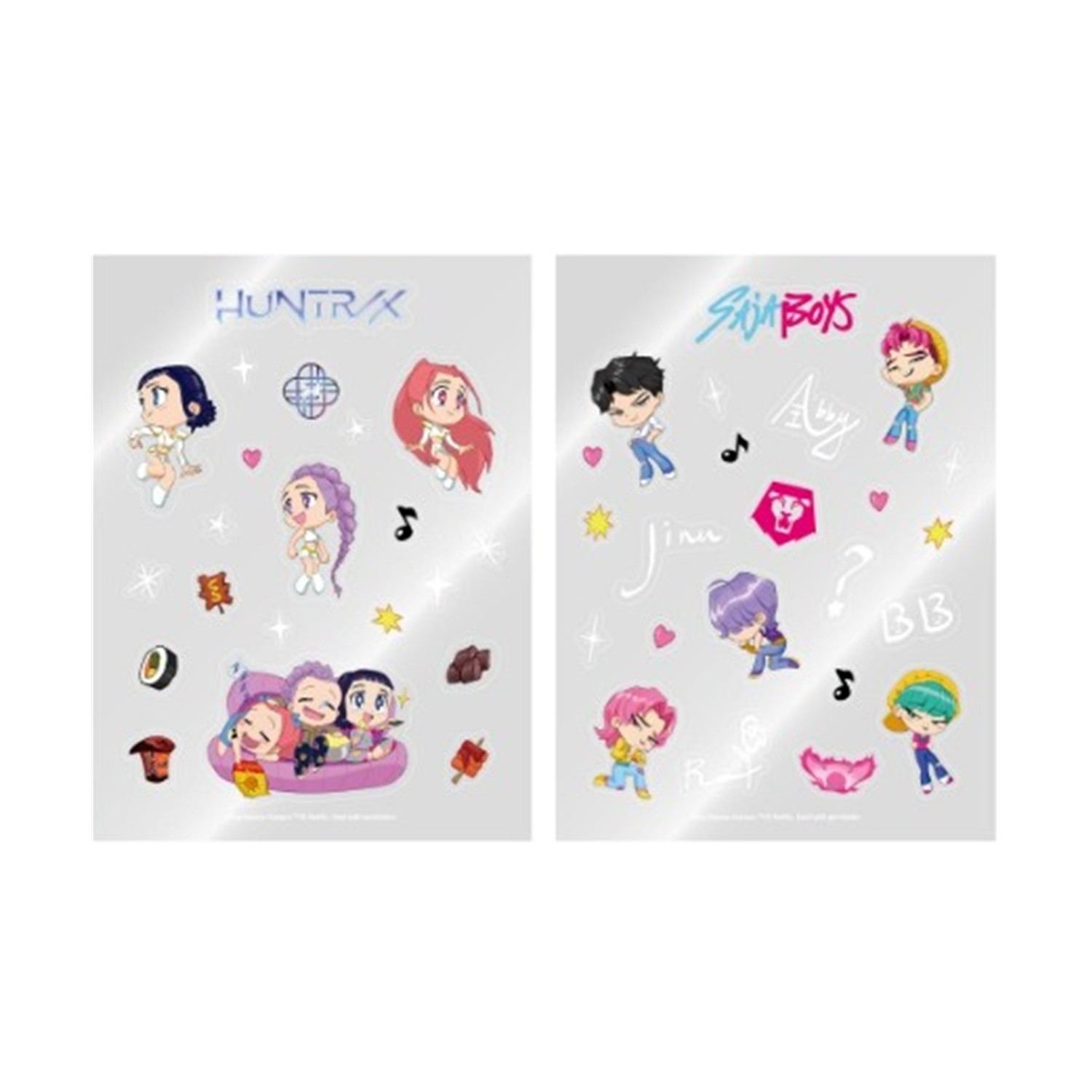 K-Pop Demon Hunters Netflix: Official Light Stick Deco Sticker Pack