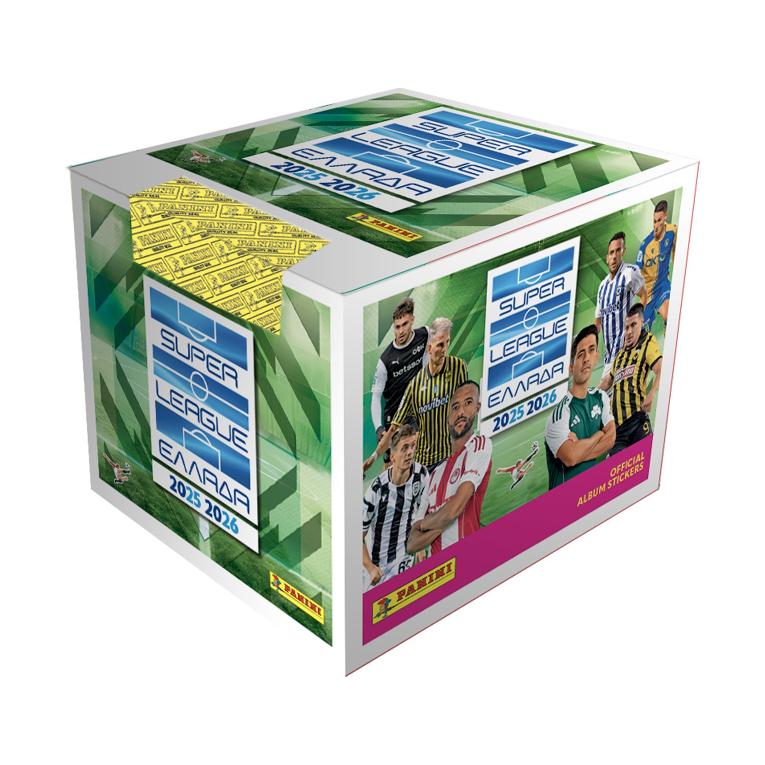 Panini Superleague 2026: Display of 50 Packs (6 Stickers per Pack)