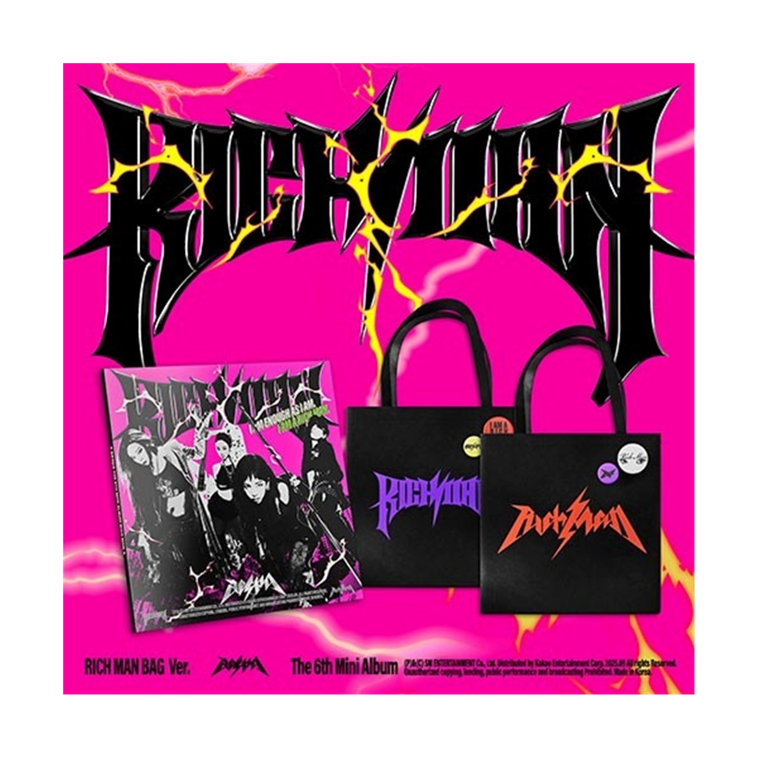 K-Pop: Aespa - (Rich Man) (6th Mini Album) (Rich Man Bag Ver.)