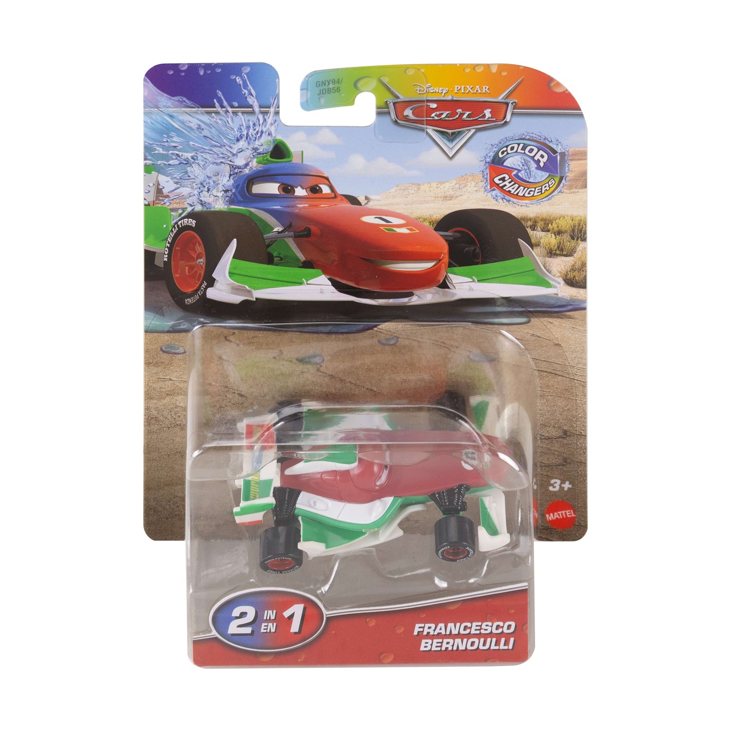 Mattel Disney: Pixar Cars Color Changers – Francesco Bernoulli (JKP73)