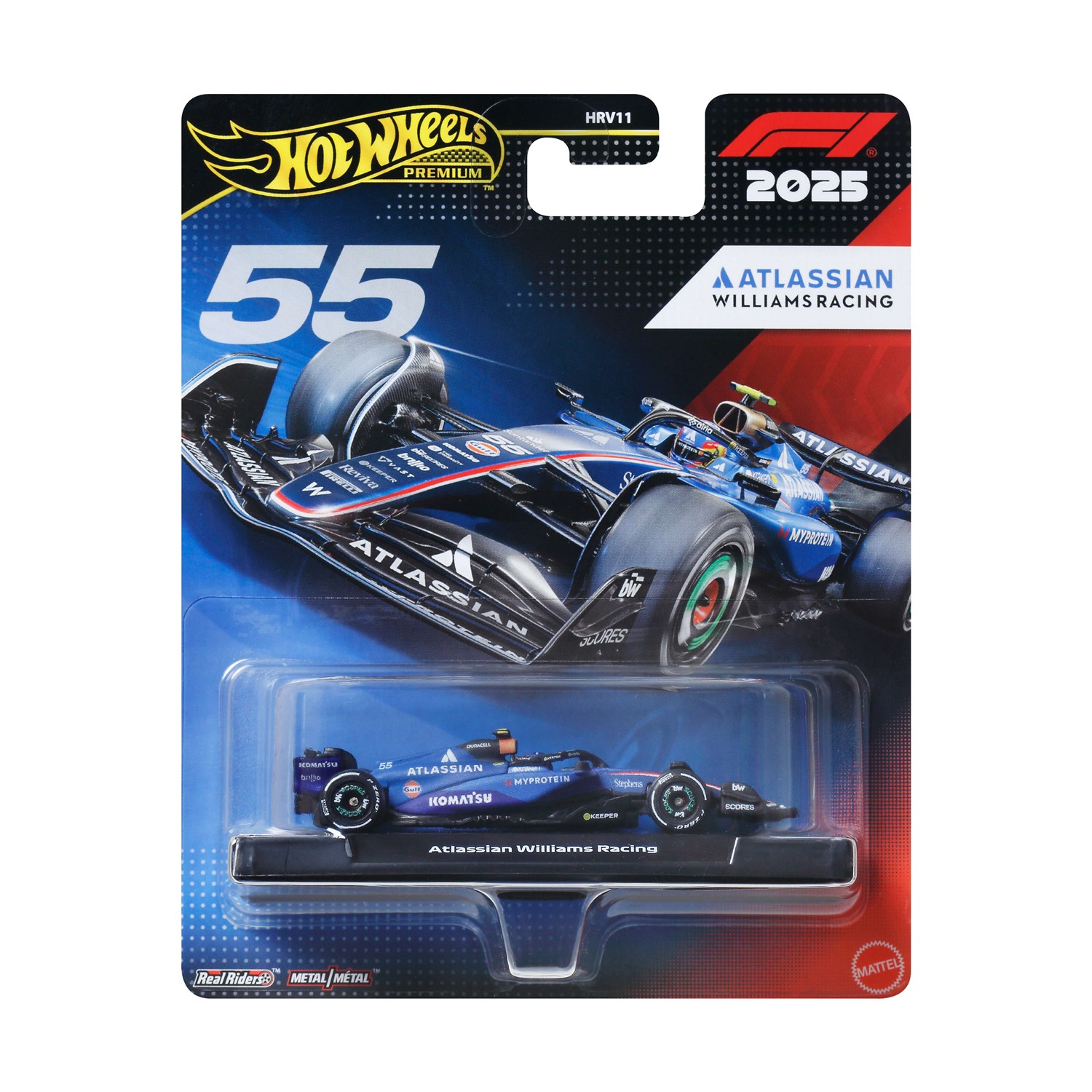 Mattel Hot Wheels Premium: F1 – Atlassian Williams Racing Vehicle (JKD85)