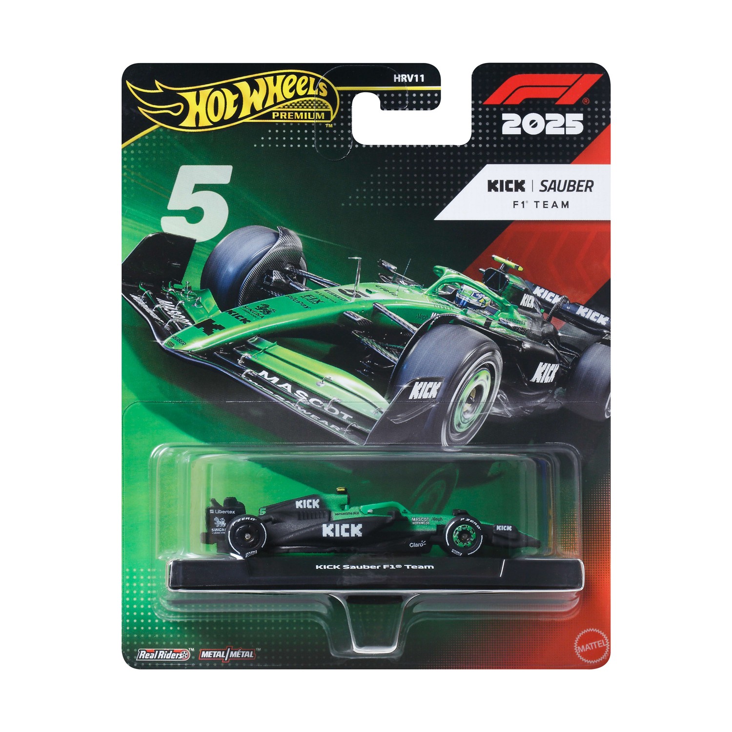 Mattel Hot Wheels Premium: F1 – Kick Sauber Team Vehicle (JKD89)
