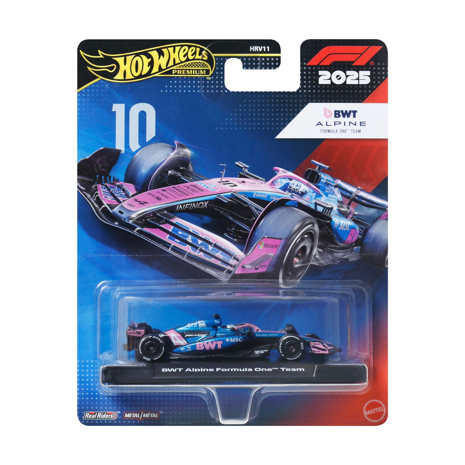 Mattel Hot Wheels Premium: F1 – Alpine Formula One Team Vehicle (JKD82)