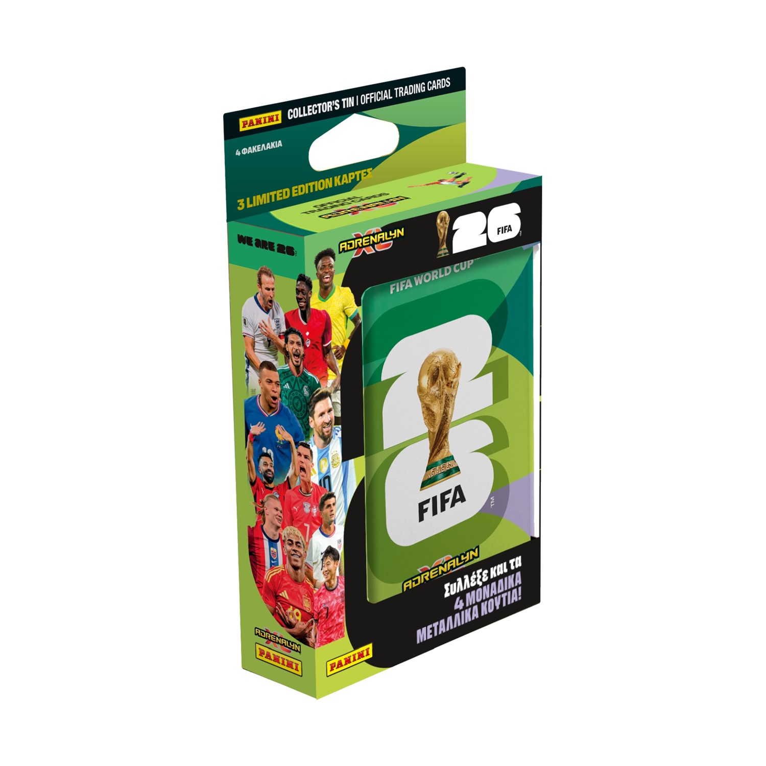 Panini Adrenalyn XL: Fifa World Cup 2026 - Metal Pocket Tin (Greek Pack / English Cards)