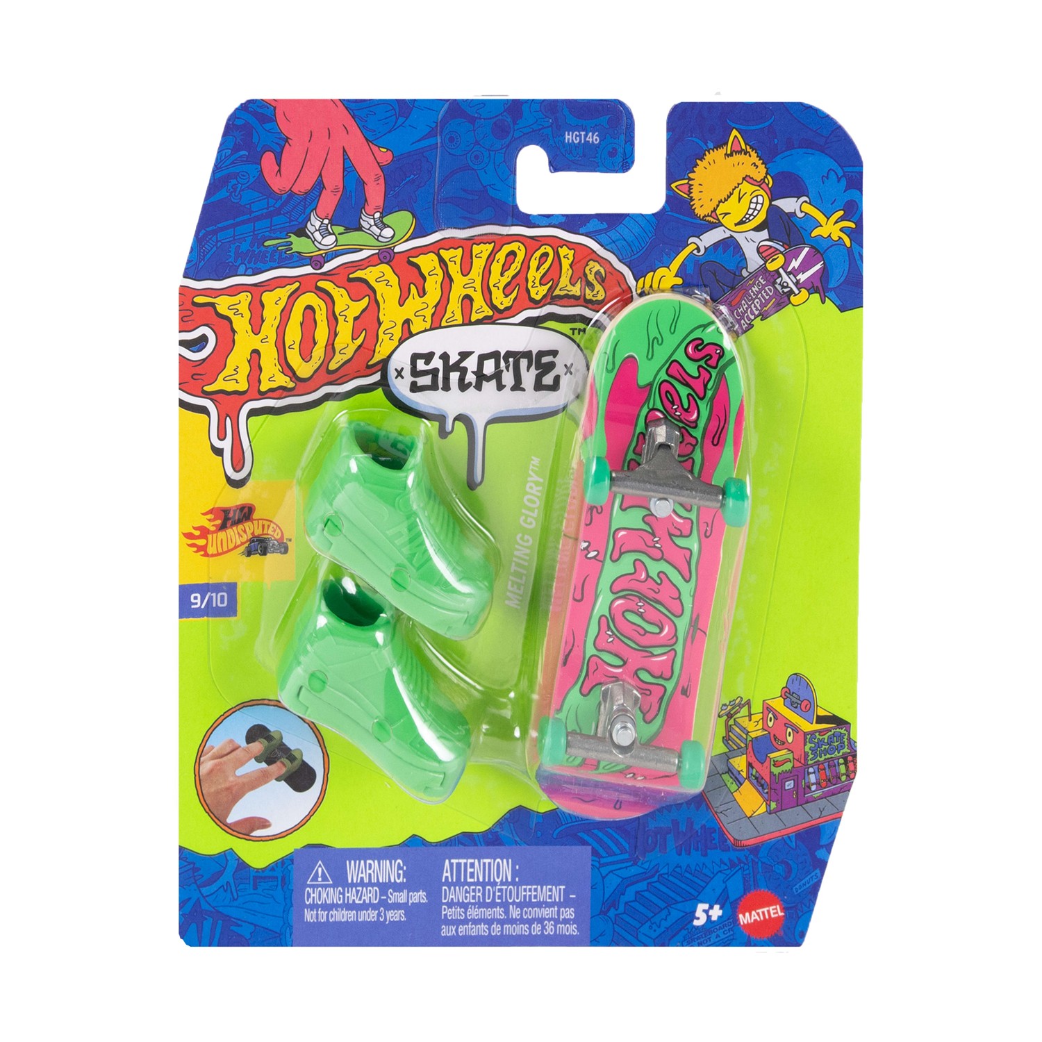 Mattel Hot Wheels Skate Fingerboard and Shoes: Challenge Accepted - Melting Glory (JKL43)