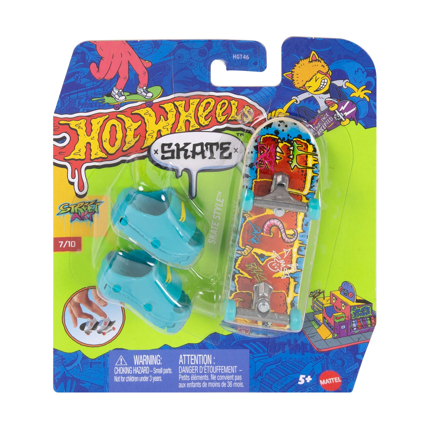 Mattel Hot Wheels Skate Fingerboard and Shoes: Challenge Accepted - Skate Style (JJN38)