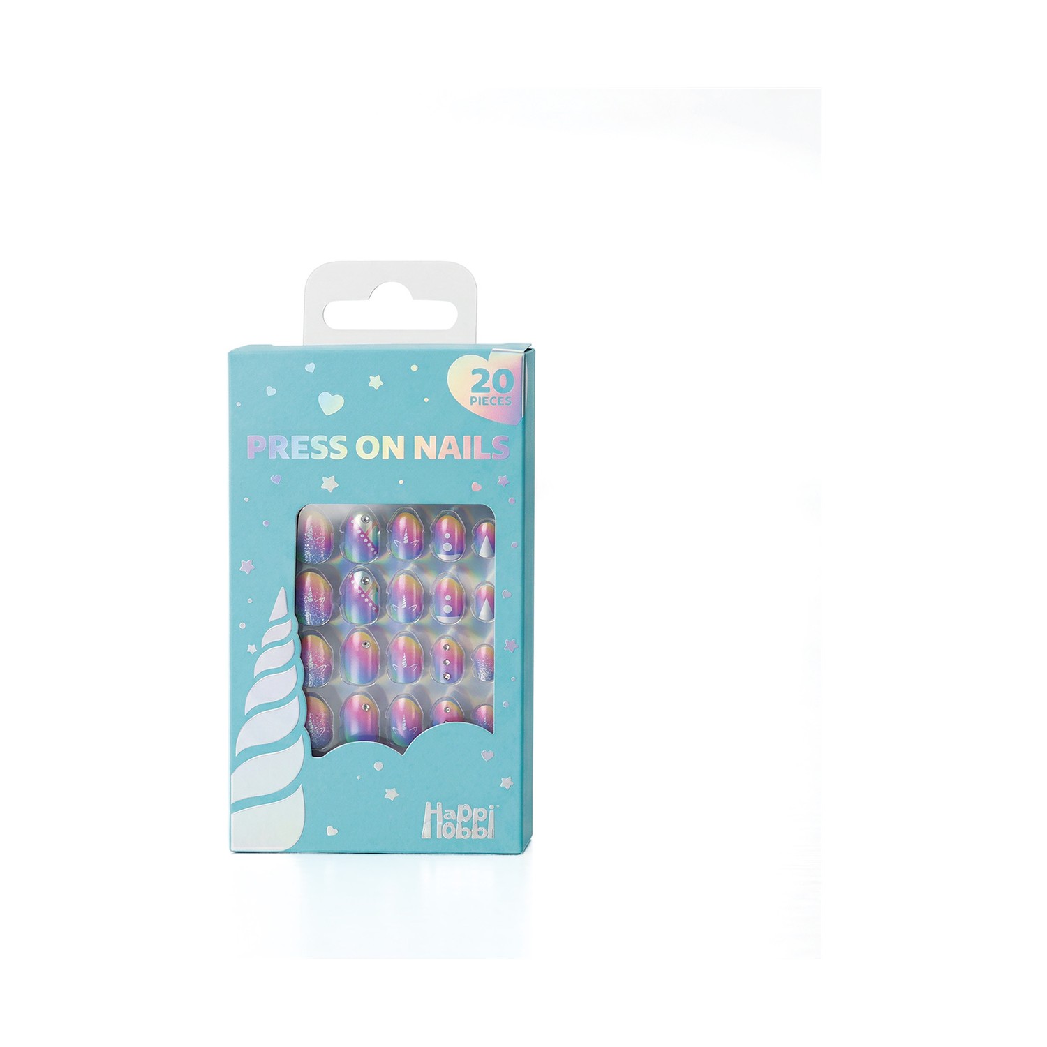 AS HappiHobbi: Her World - Beauty - Sparkle Love Press on Nails (Blue Packaging) (1081-60015)
