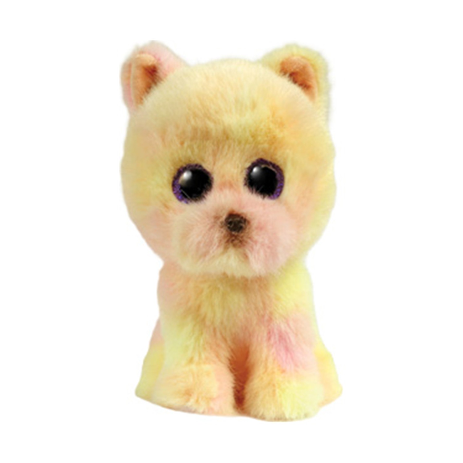 AS TY Beanies: Χνουδωτό Beanie Boos Σκύλος Πομεράνιαν σε ανοιχτό κίτρινο χρώμα 15εκ. (1607-37407)