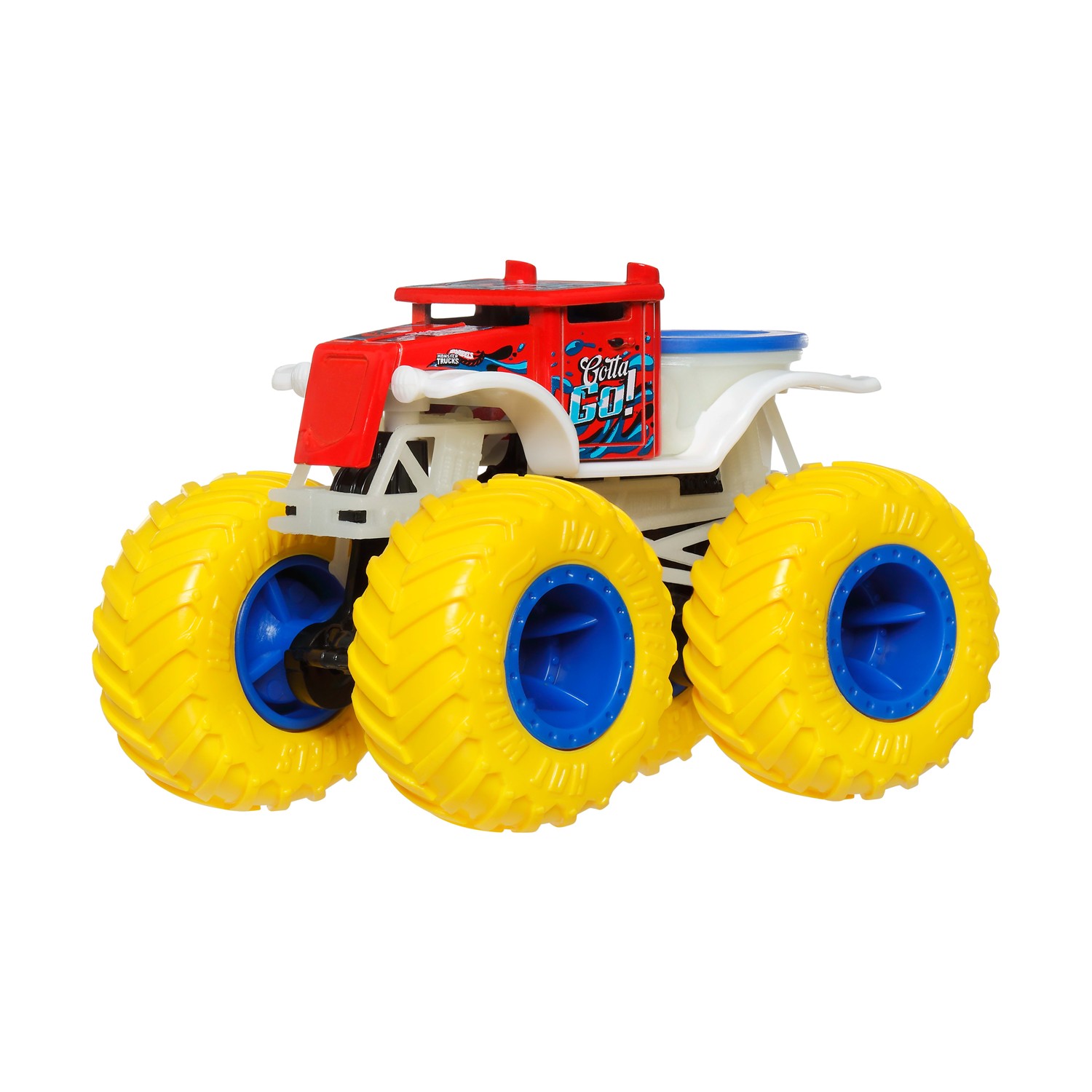 Mattel Hot Wheels: Monster Trucks Glow In The Dark - Gotta Go Vehicle (JCG69)