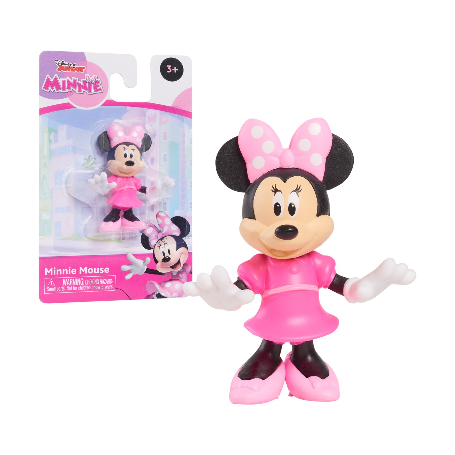 Giochi Preziosi Disney Junior: Minnie - Minnie Mouse in Fuchsia Dress (MCN34200)