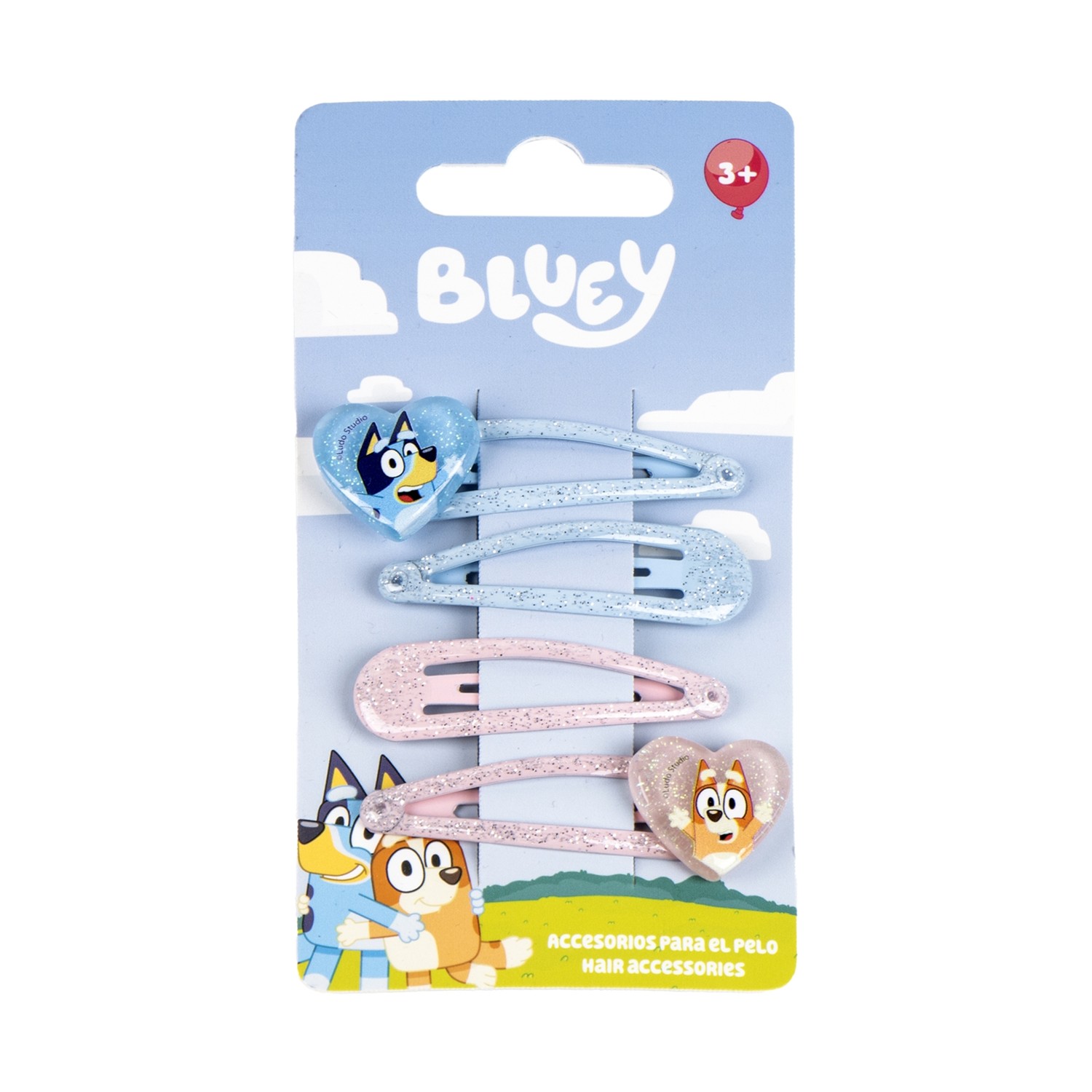 Cerda Beauty: Bluey - Hair Clips (4pcs) (2500003441)