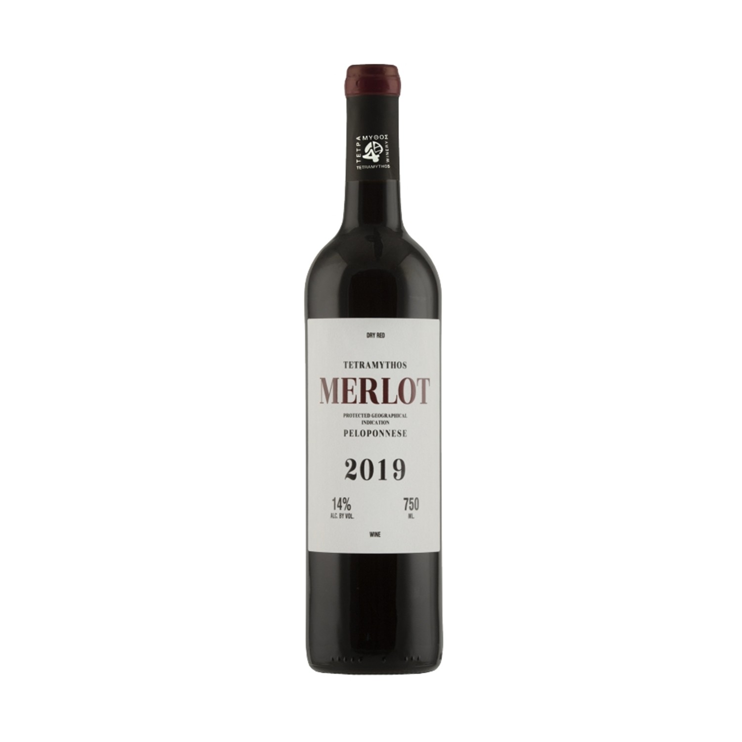 Tetramythos - Merlot - Red Dry Organic Wine P.G.I,750 ml