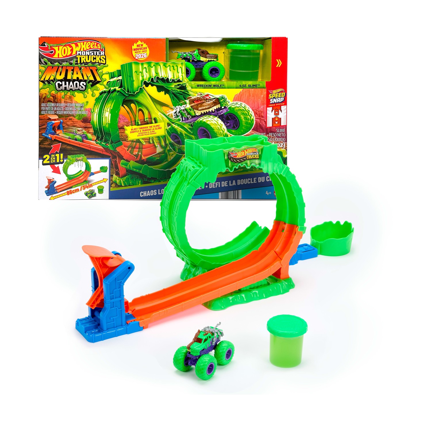 Mattel Hot Wheels Monster Trucks: Blast Through The Slime! (JMK91)