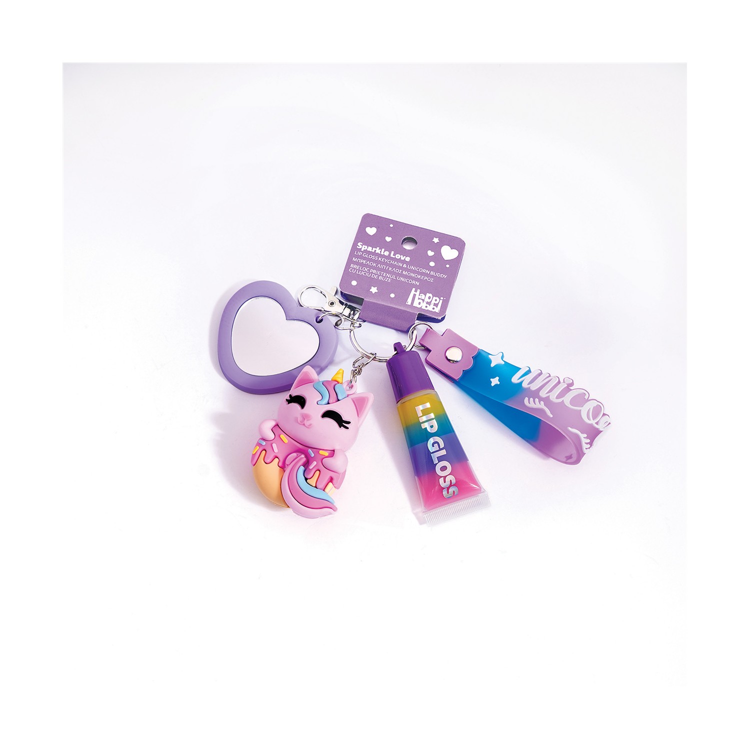 AS HappiHobbi: Her World - Beauty - Keychain Unicorn Cat & Lip Gloss (1081-60024)