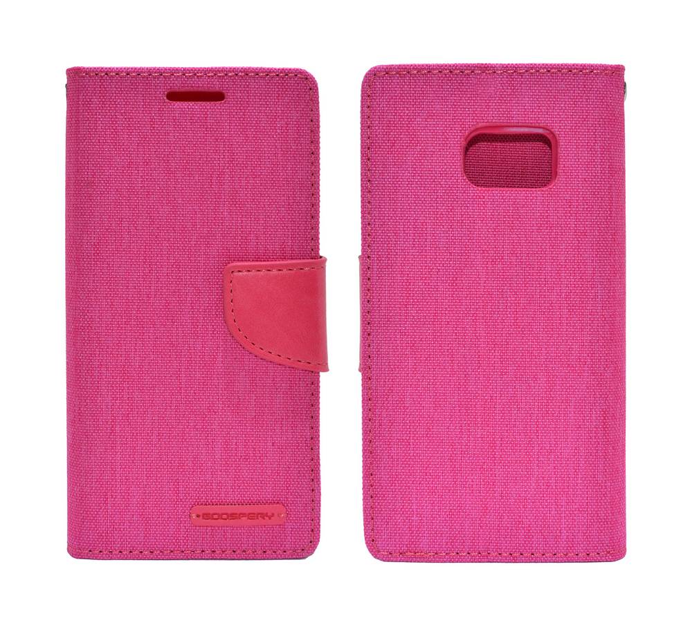 Θήκη Book Goospery Canvas Diary for Samsung SM-G930F Galaxy S7 Ρόζ by Mercury